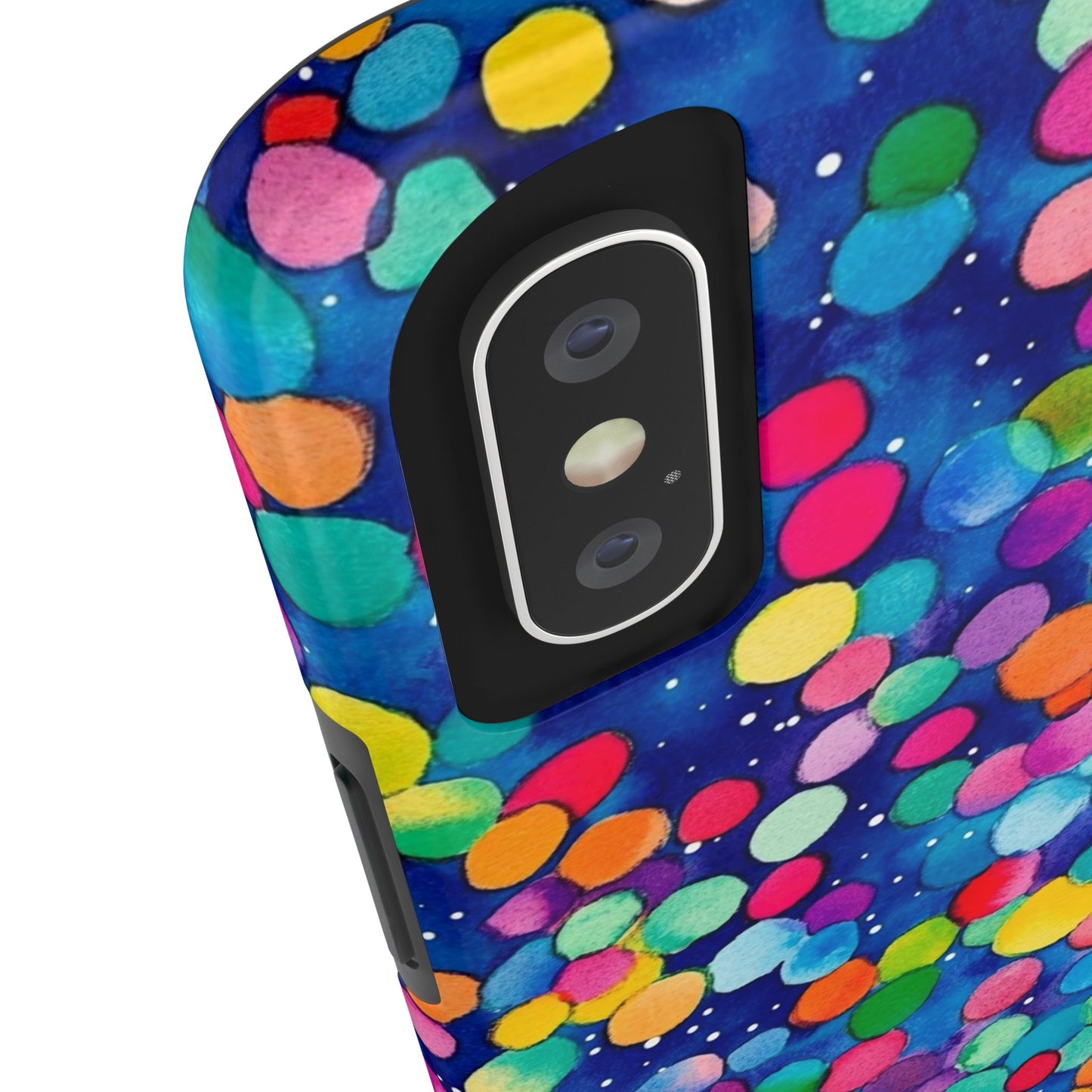 Trendy Spots | Colorful Blues Polka Dots Phone Case