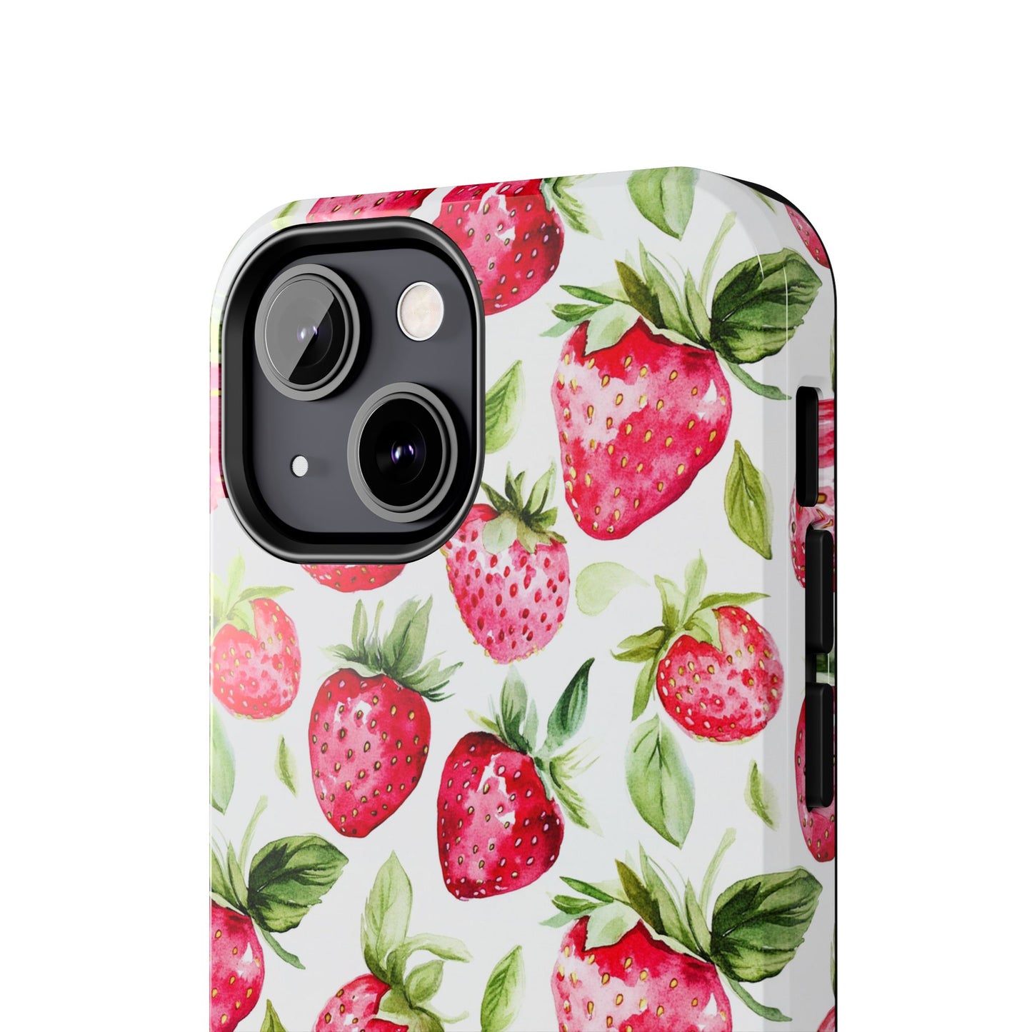 Nature Lover | Strawberry Watercolor Tough Phone Case