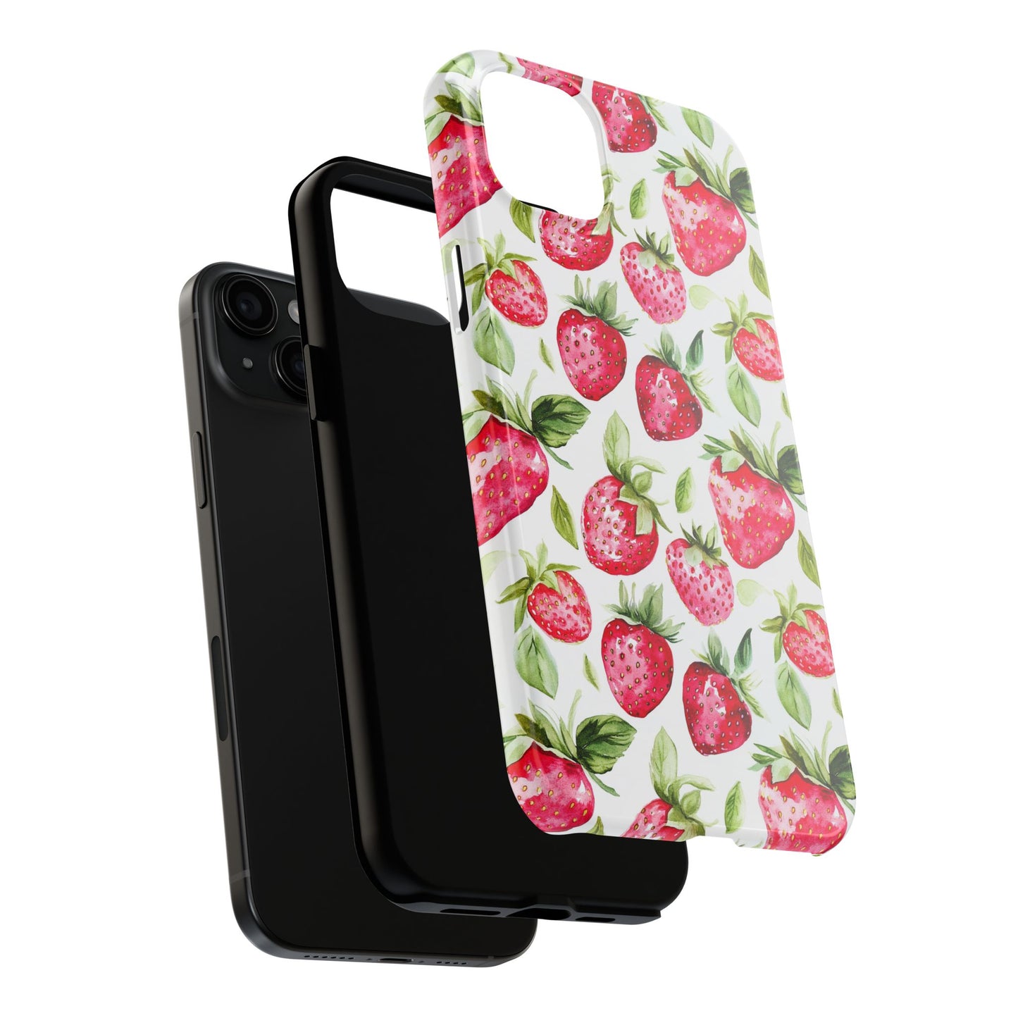Nature Lover | Strawberry Watercolor Tough Phone Case