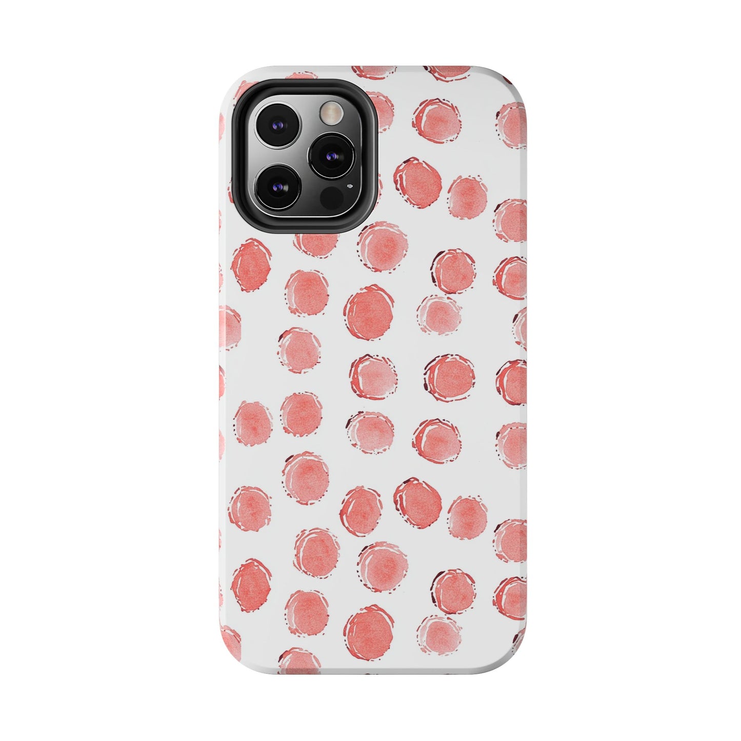 Trendy Spots | Pink Polka Dot Tough Phone Case