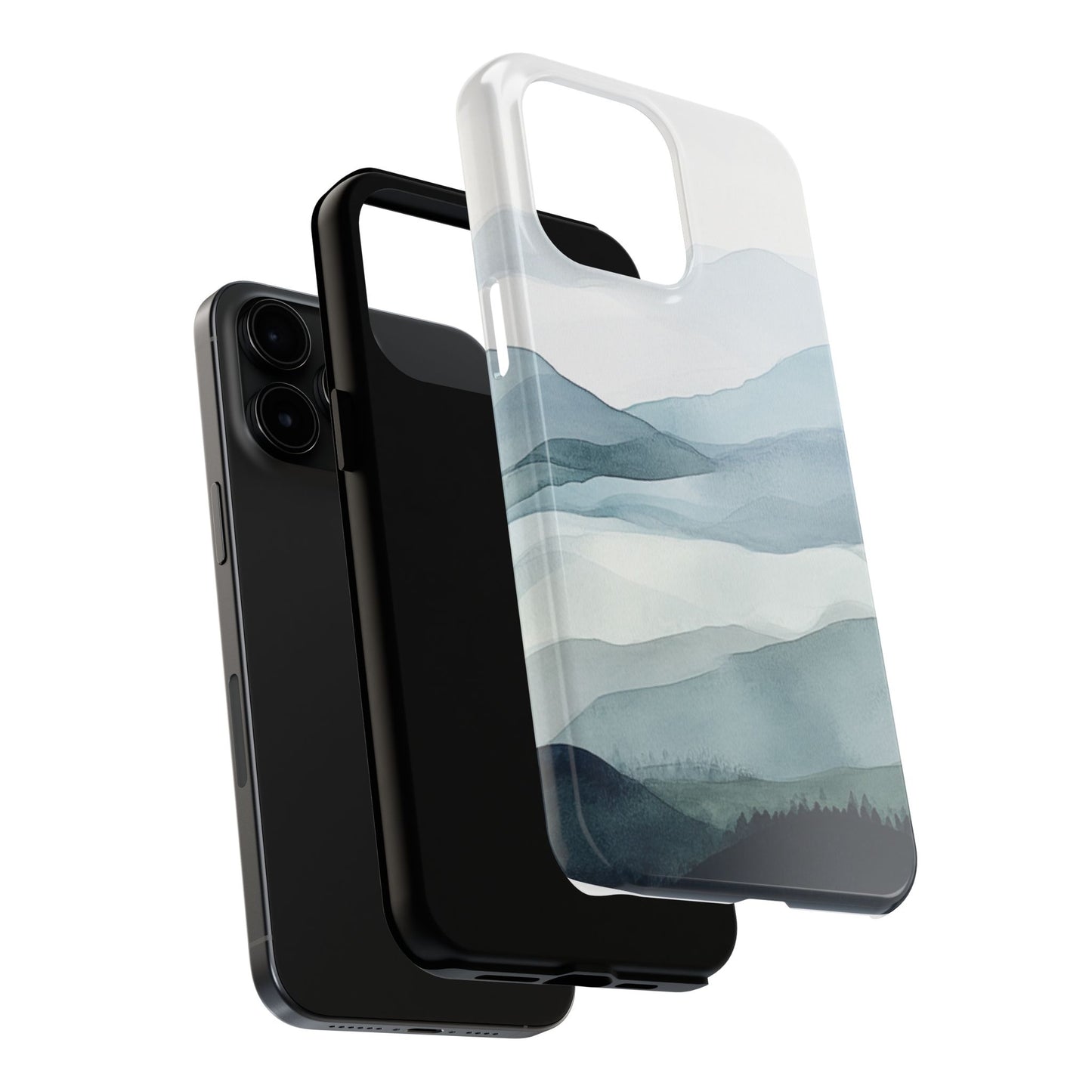 Majestic Mountains | Watercolor Mountain Scene Tough Phone Case