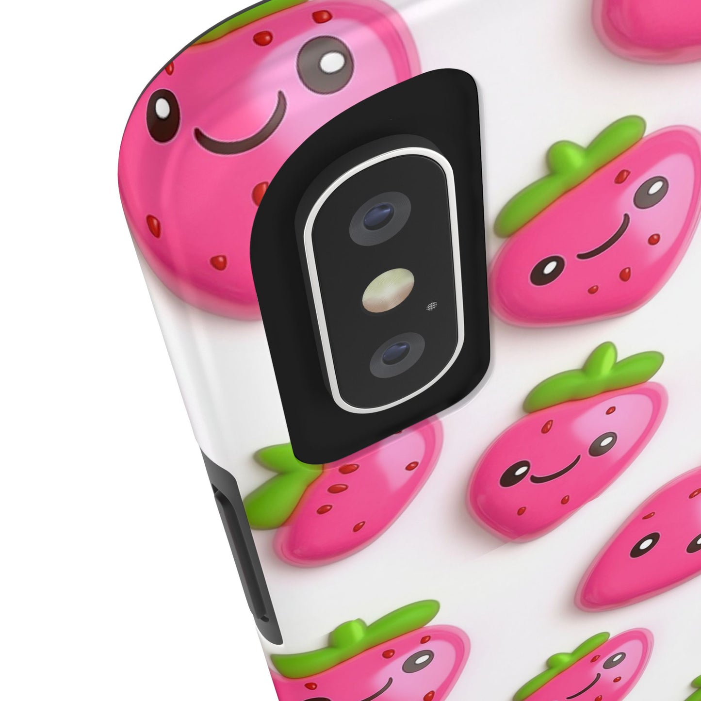 Quirky Chic | Smiling Strawberries Tough Phone Case