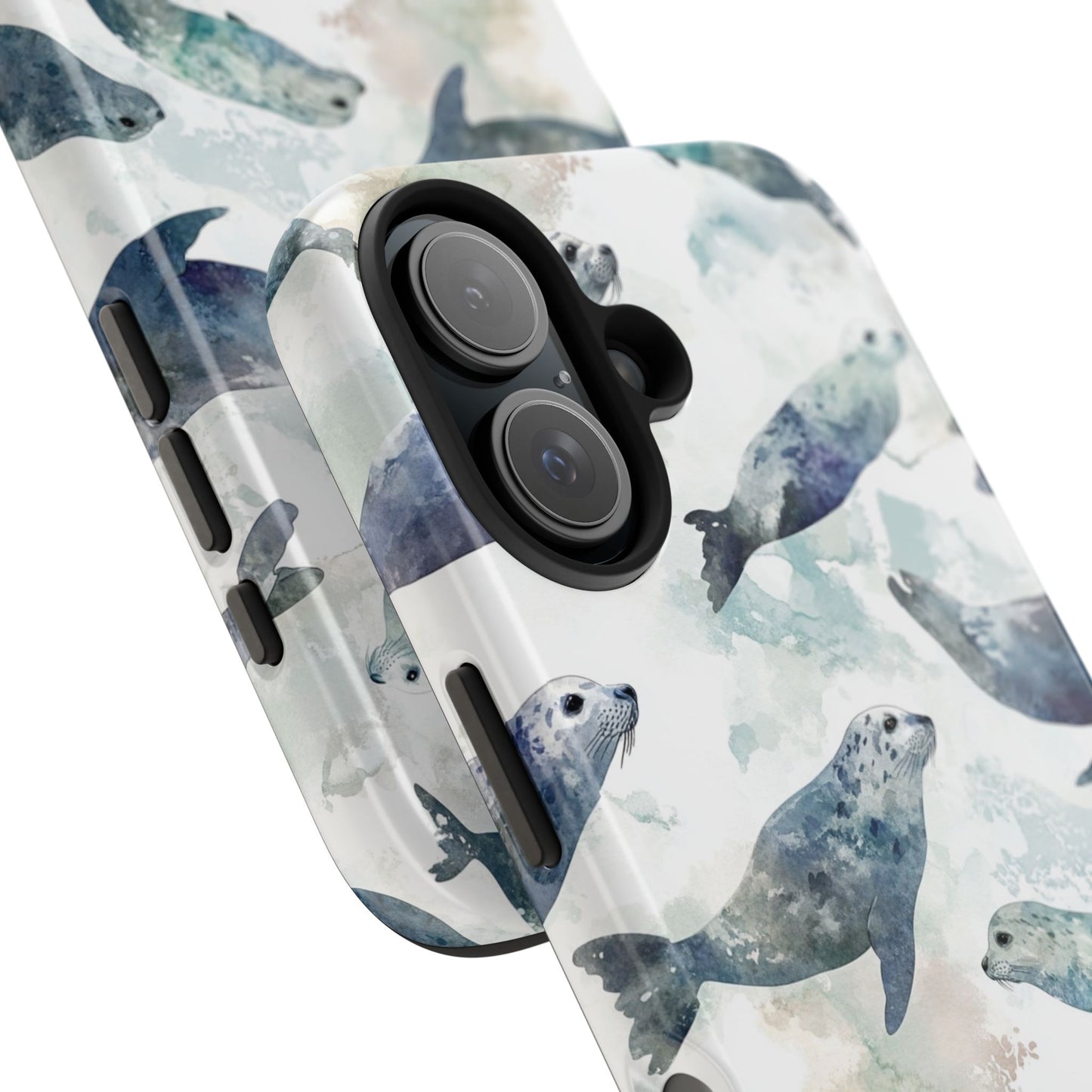 Animal Instinct | Watercolor Leopard Seals