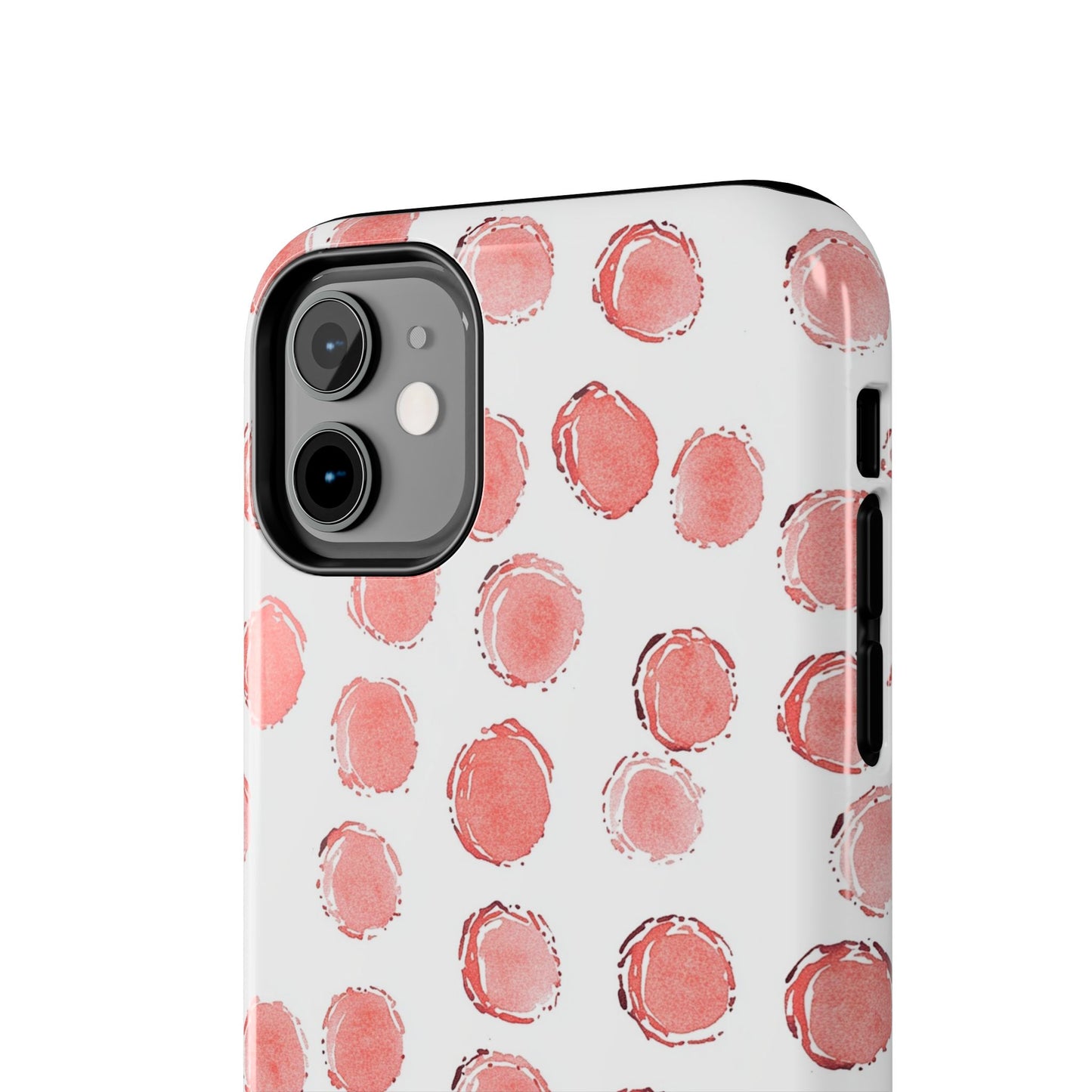 Trendy Spots | Pink Polka Dot Tough Phone Case