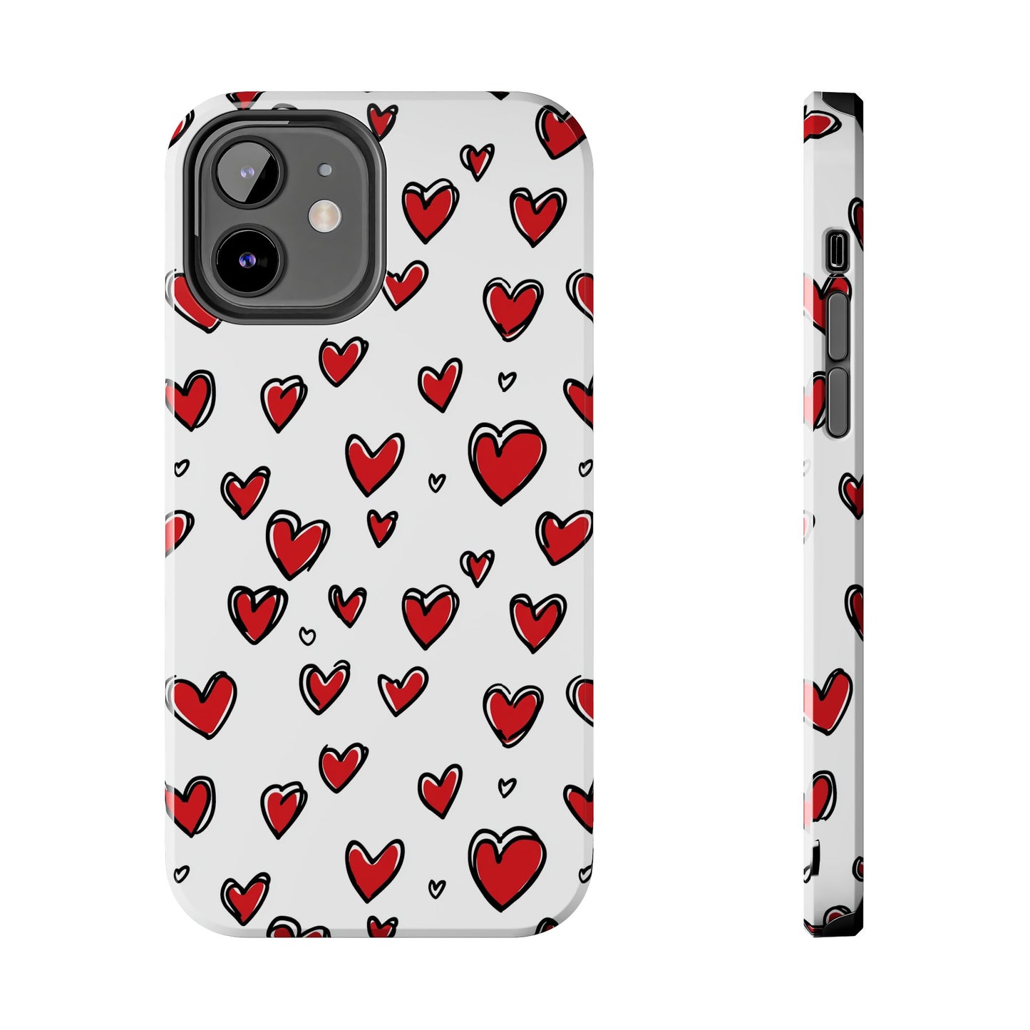Love is in the Air | Red Hearts Tough Phone Case