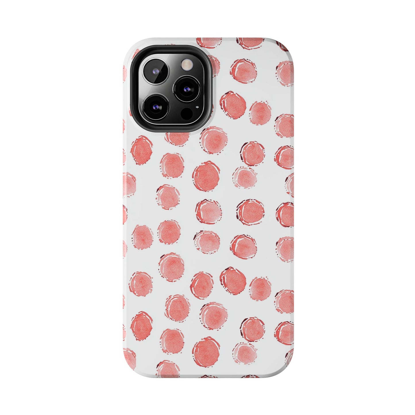 Trendy Spots | Pink Polka Dot Tough Phone Case