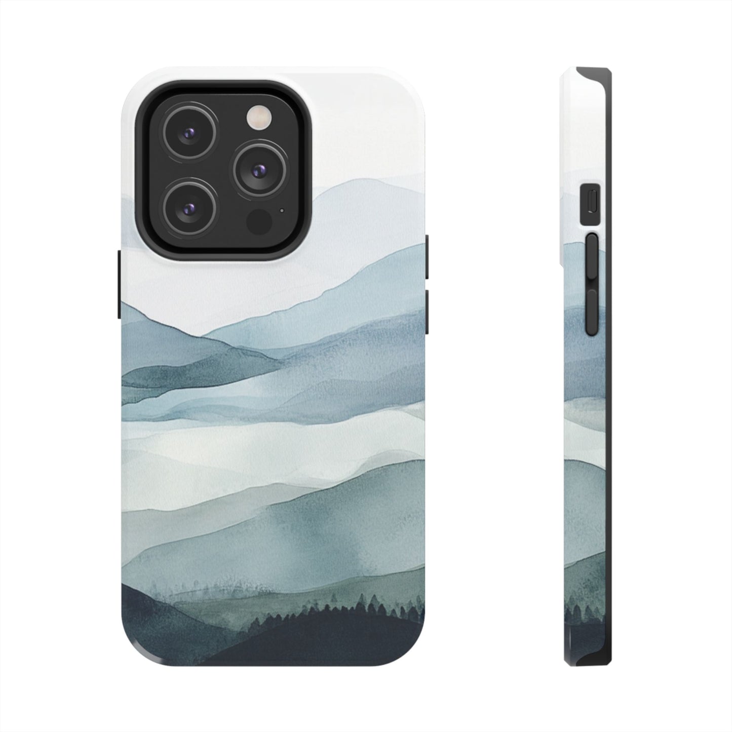 Majestic Mountains | Watercolor Mountain Scene Tough Phone Case