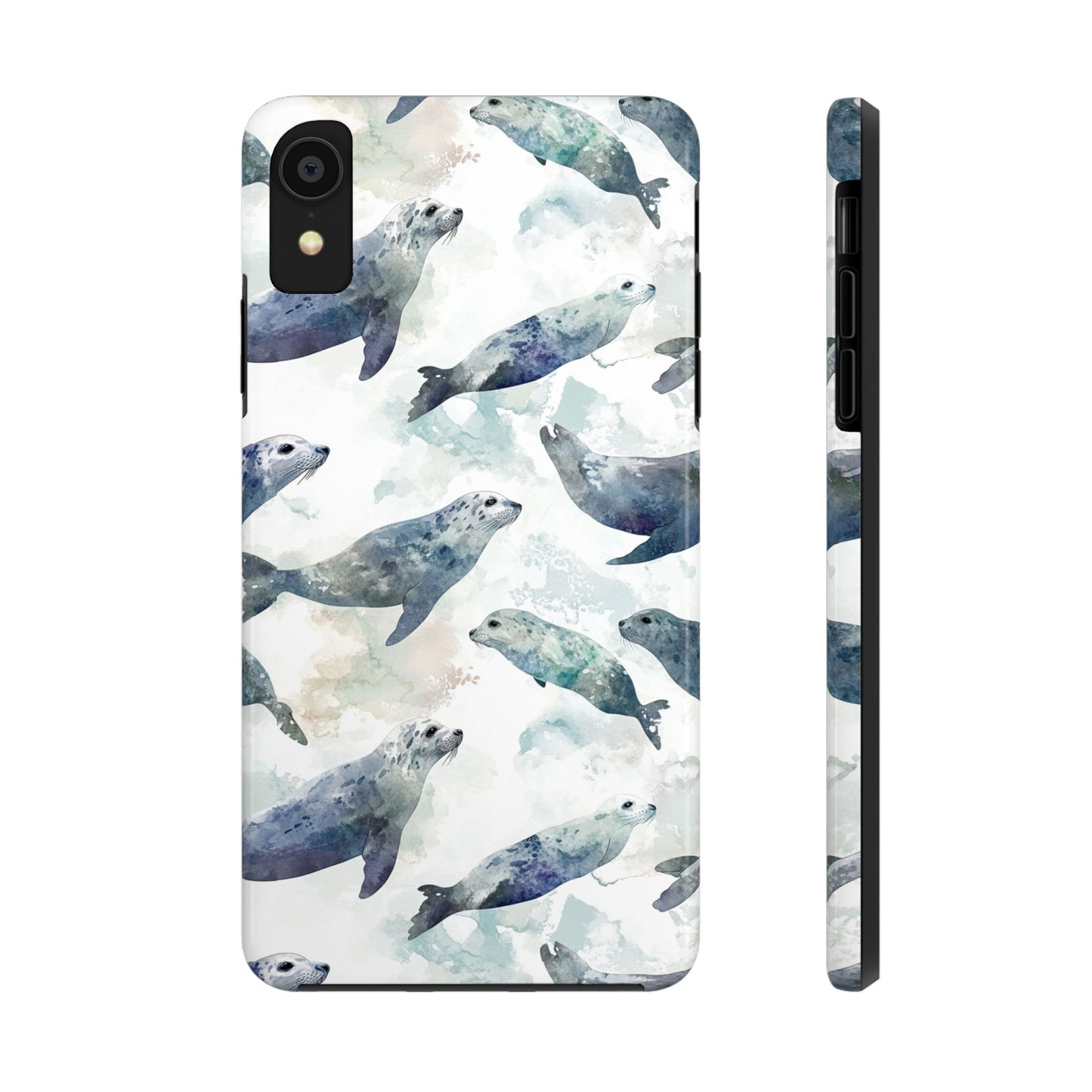 Animal Instinct | Watercolor Leopard Seals