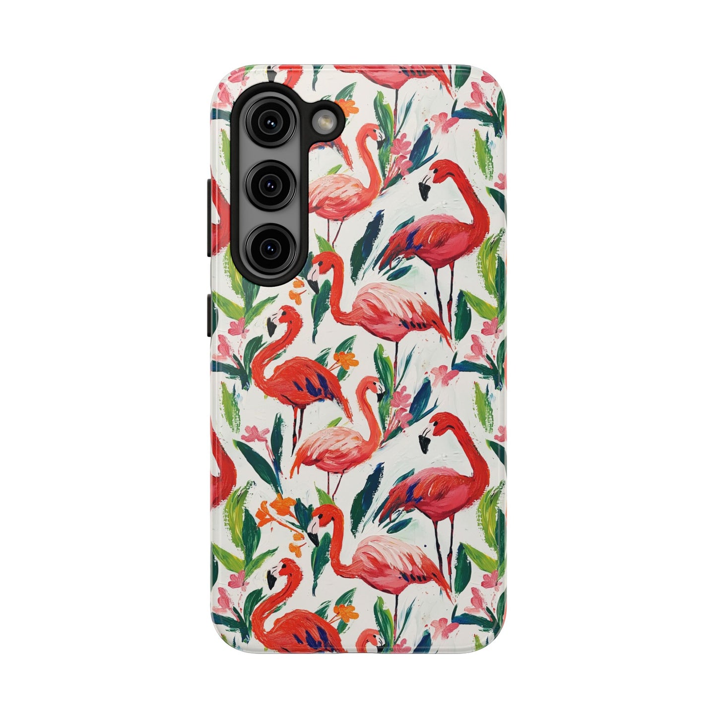 Animal Instinct | Flamingos Tough Phone Case
