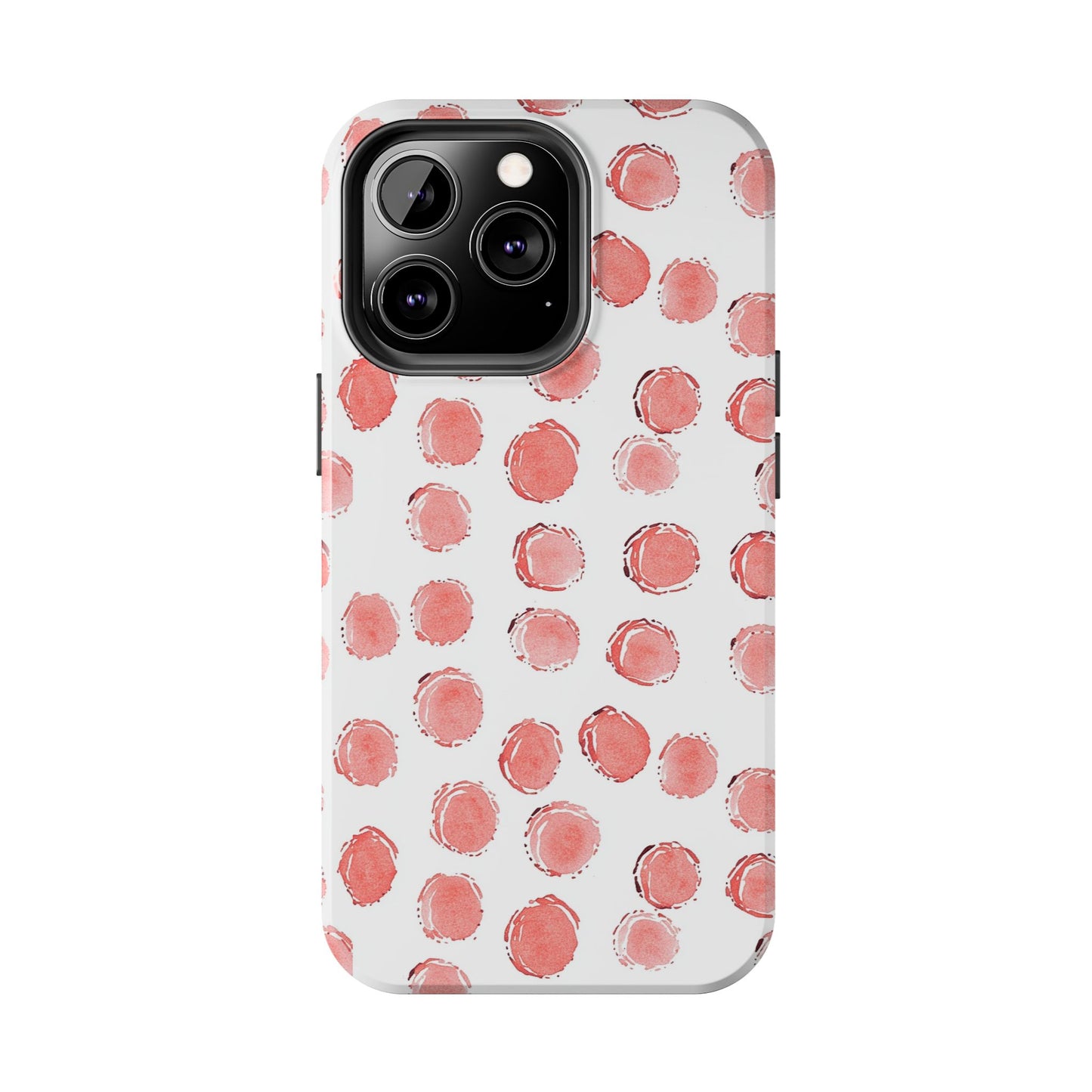 Trendy Spots | Pink Polka Dot Tough Phone Case