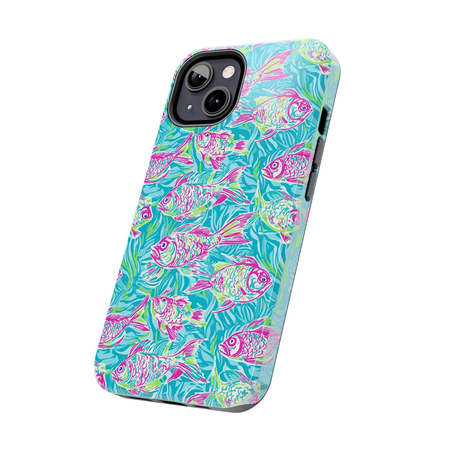 Under the Sea | Colorful Fish Design, Hot Pink Blue Green, Fishing Gifts, Ocean Lover, Marine Life Accessories, Protective Cover