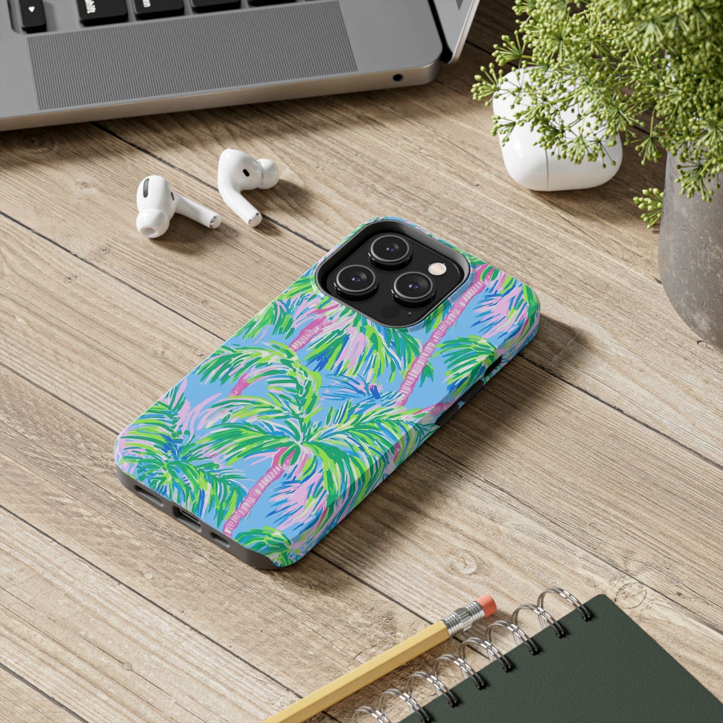 Nature Lover | Colorful Painted Palm Trees Phone Case