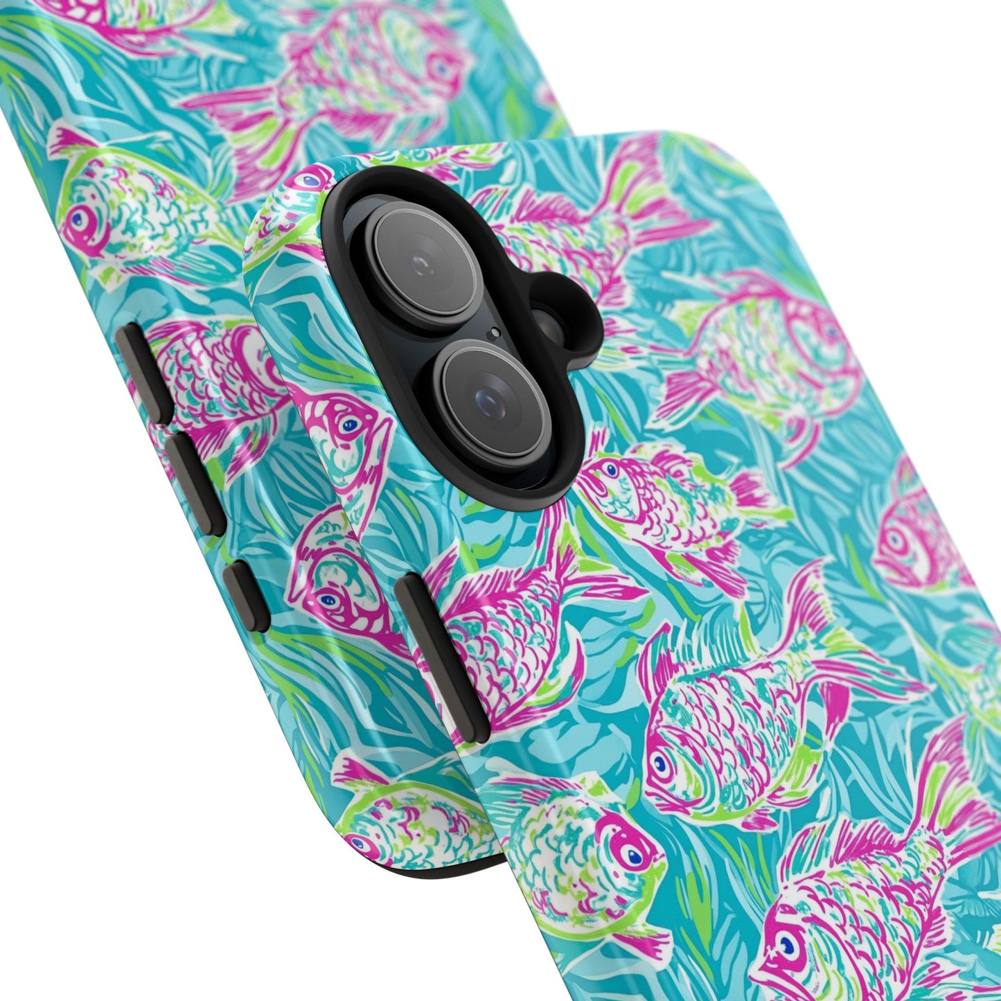 Under the Sea | Colorful Fish Design, Hot Pink Blue Green, Fishing Gifts, Ocean Lover, Marine Life Accessories, Protective Cover