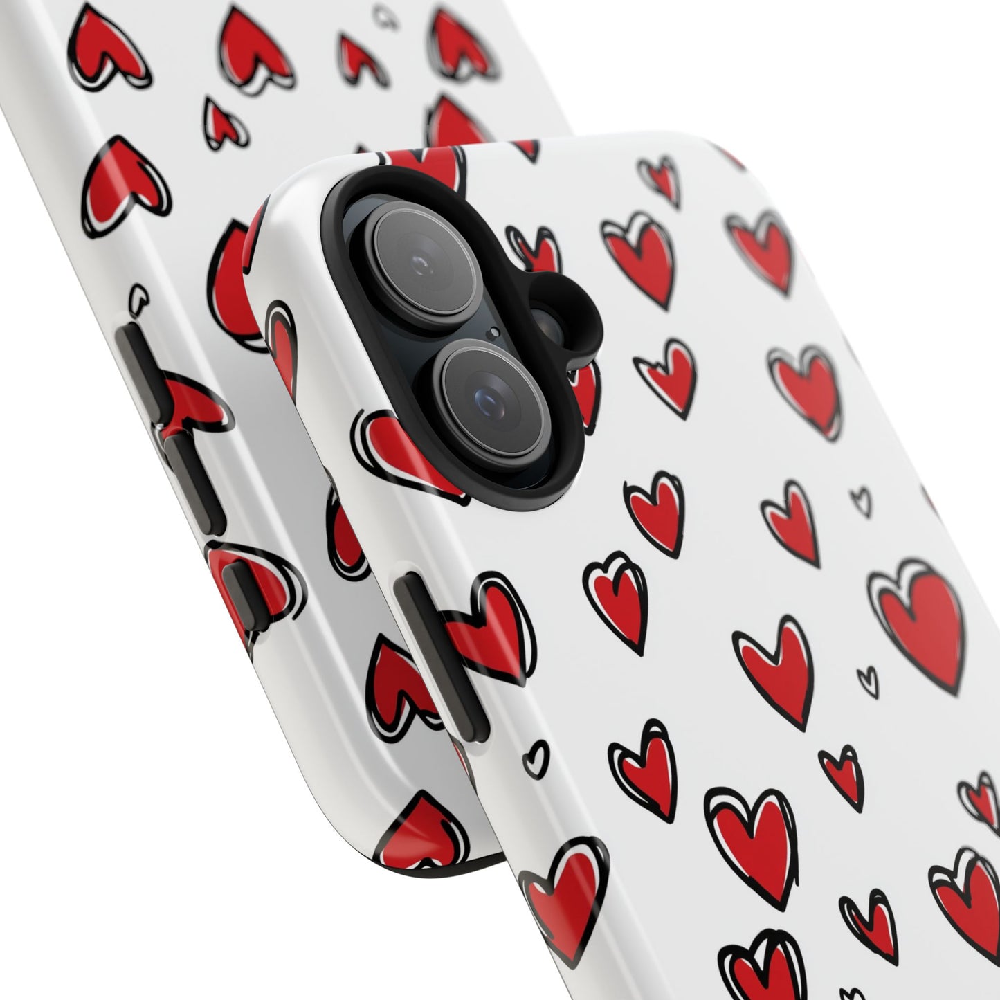 Love is in the Air | Red Hearts Tough Phone Case