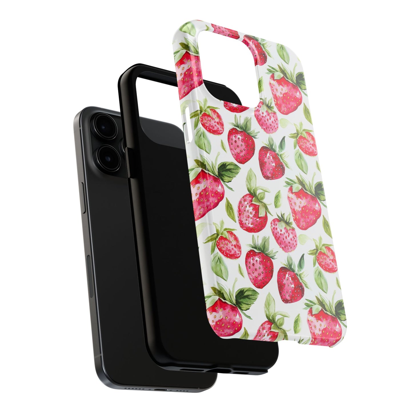 Nature Lover | Strawberry Watercolor Tough Phone Case