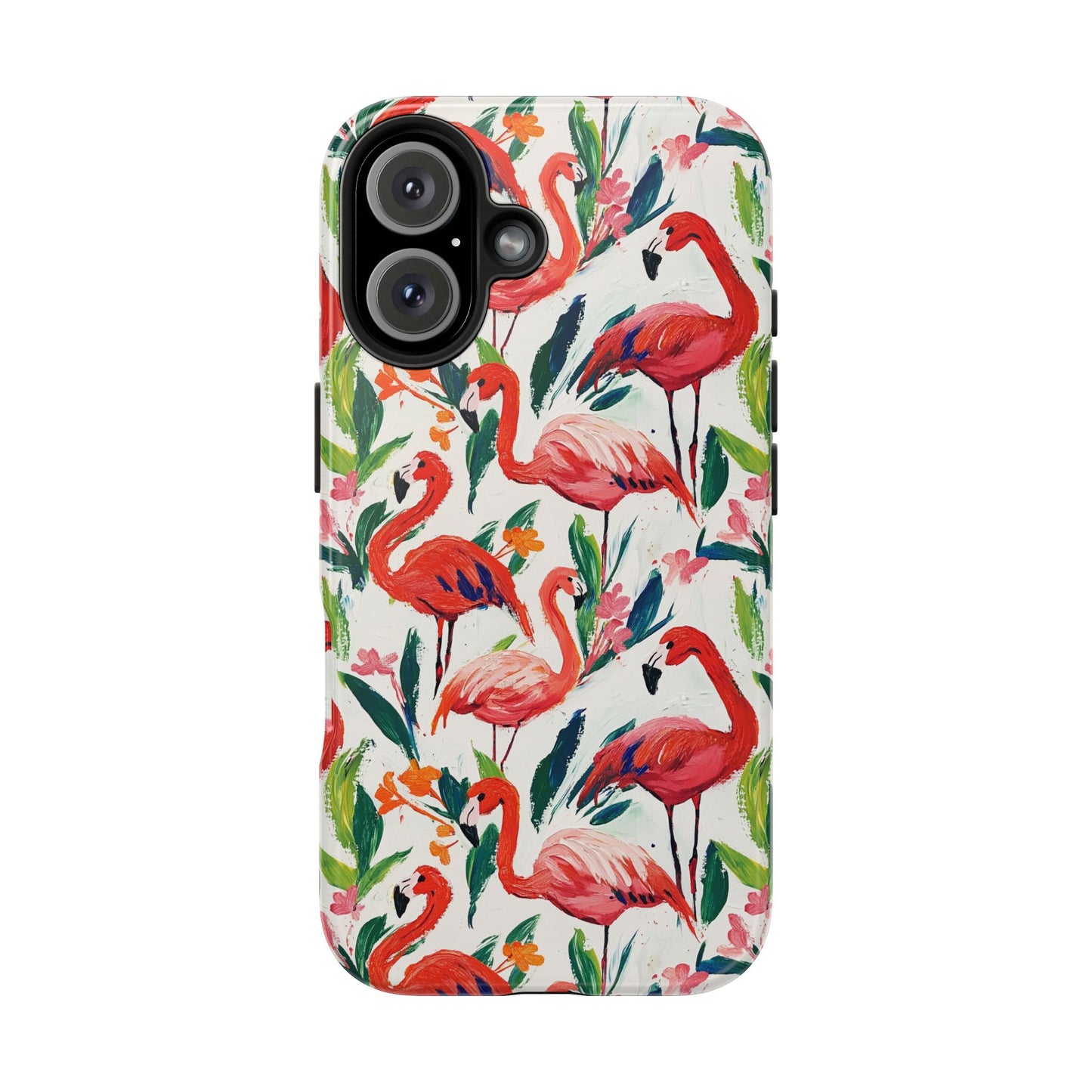 Animal Instinct | Flamingos Tough Phone Case