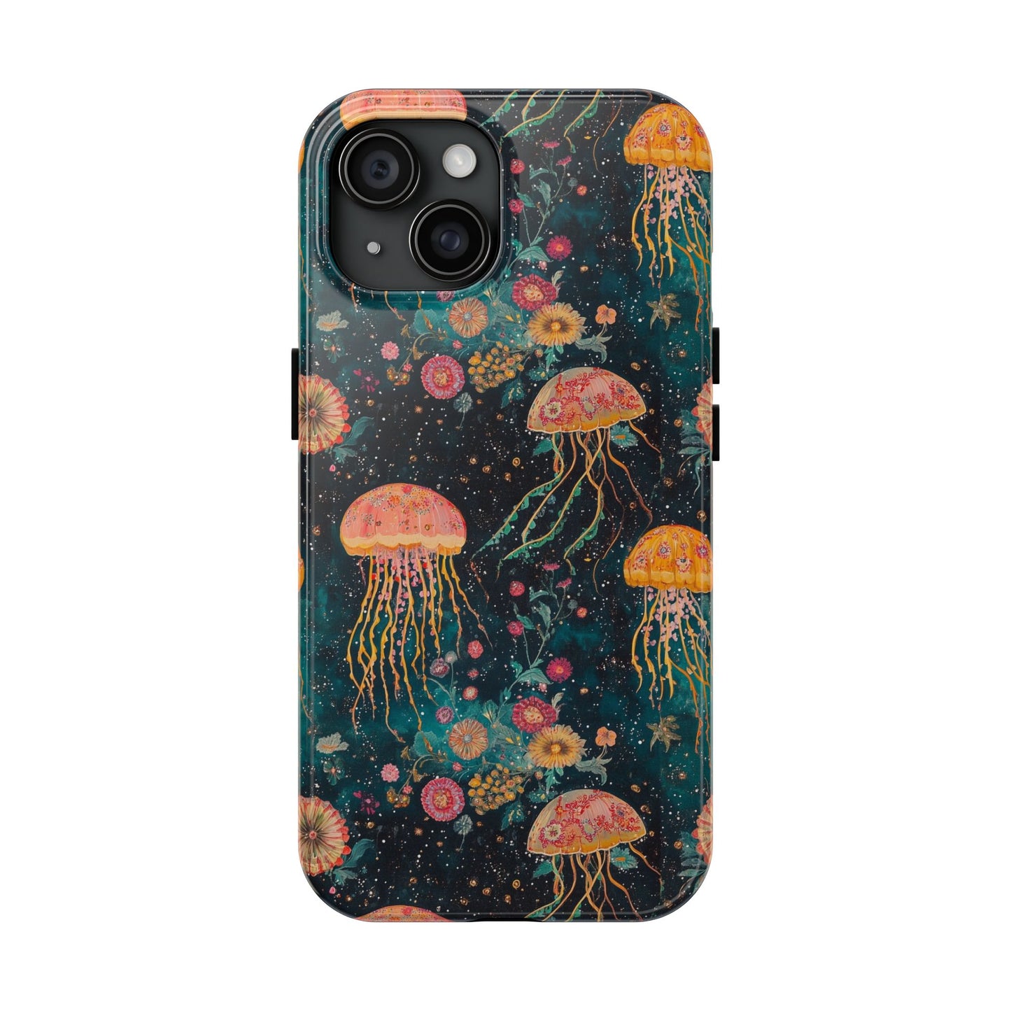 Under the Sea | Jellyfish Phone Cases, Floral Ocean Design, Sea Creature Protective Cover, Unique Tech Accessories, Underwater Theme Gifts, Tough Phone