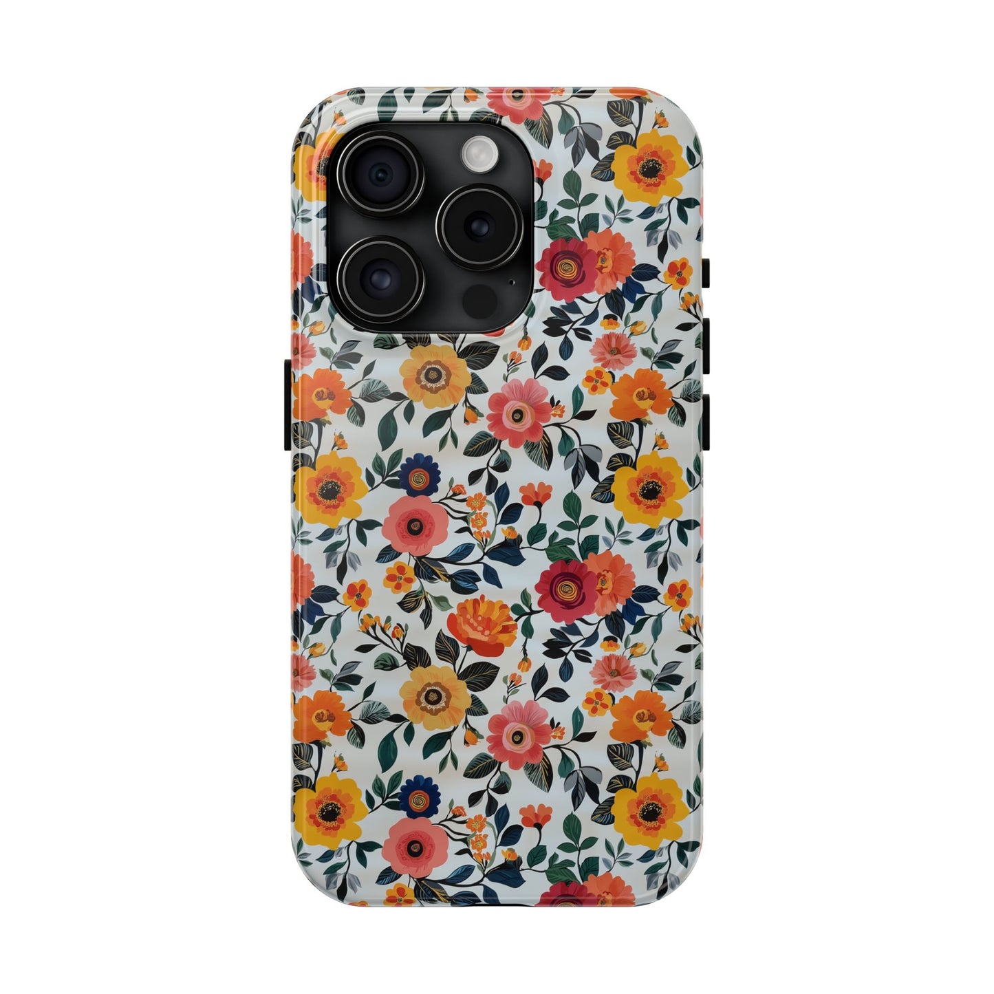 In Bloom | Small Colorful Flowers Tough Phone Cases