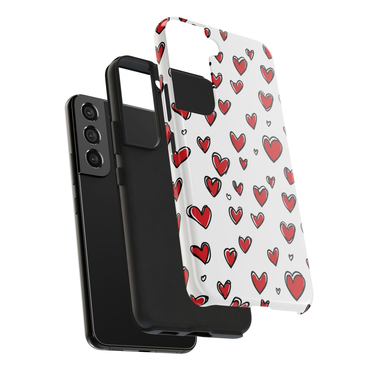 Love is in the Air | Red Hearts Tough Phone Case