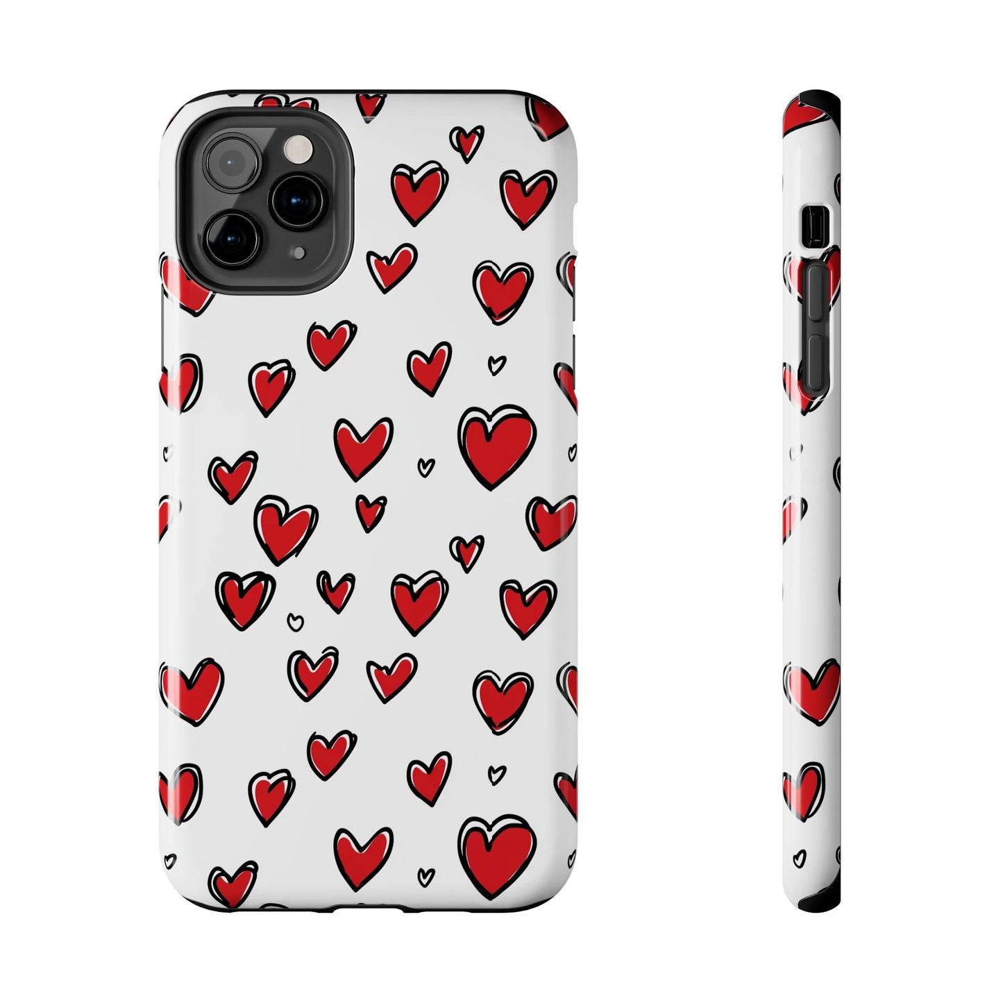 Love is in the Air | Red Hearts Tough Phone Case