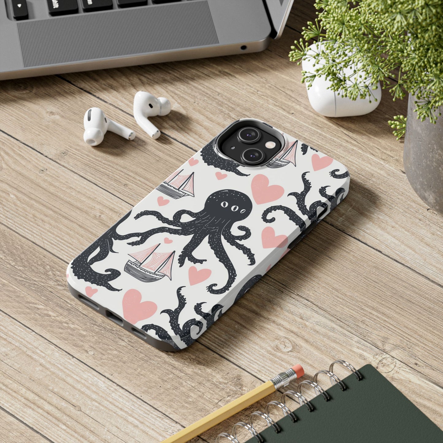 Quirky Chic | Kraken Boat Love Tough Phone Case