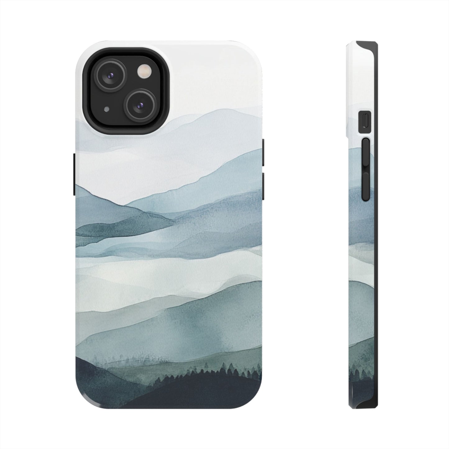 Majestic Mountains | Watercolor Mountain Scene Tough Phone Case