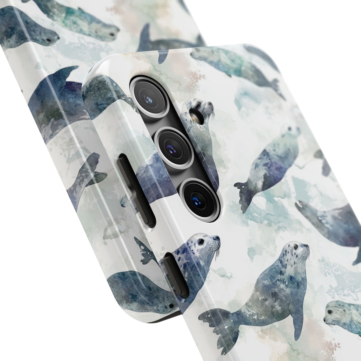 Animal Instinct | Watercolor Leopard Seals