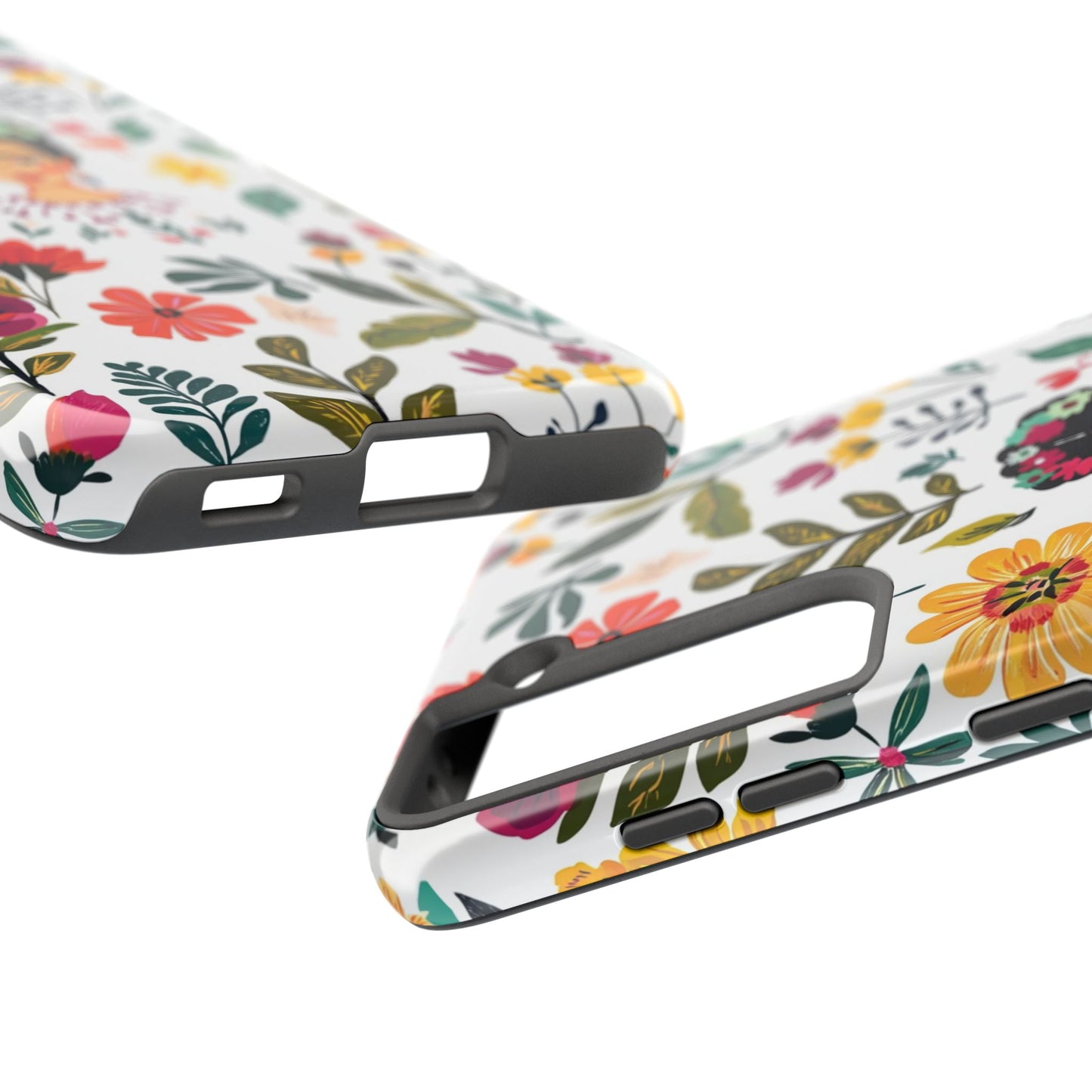 Frida Collection | Frida Kahlo Among Flowers, Colorful Mexican Inspired, Tough Phone Cases, Protective Cell Phone Cover, Hard Shell Phone