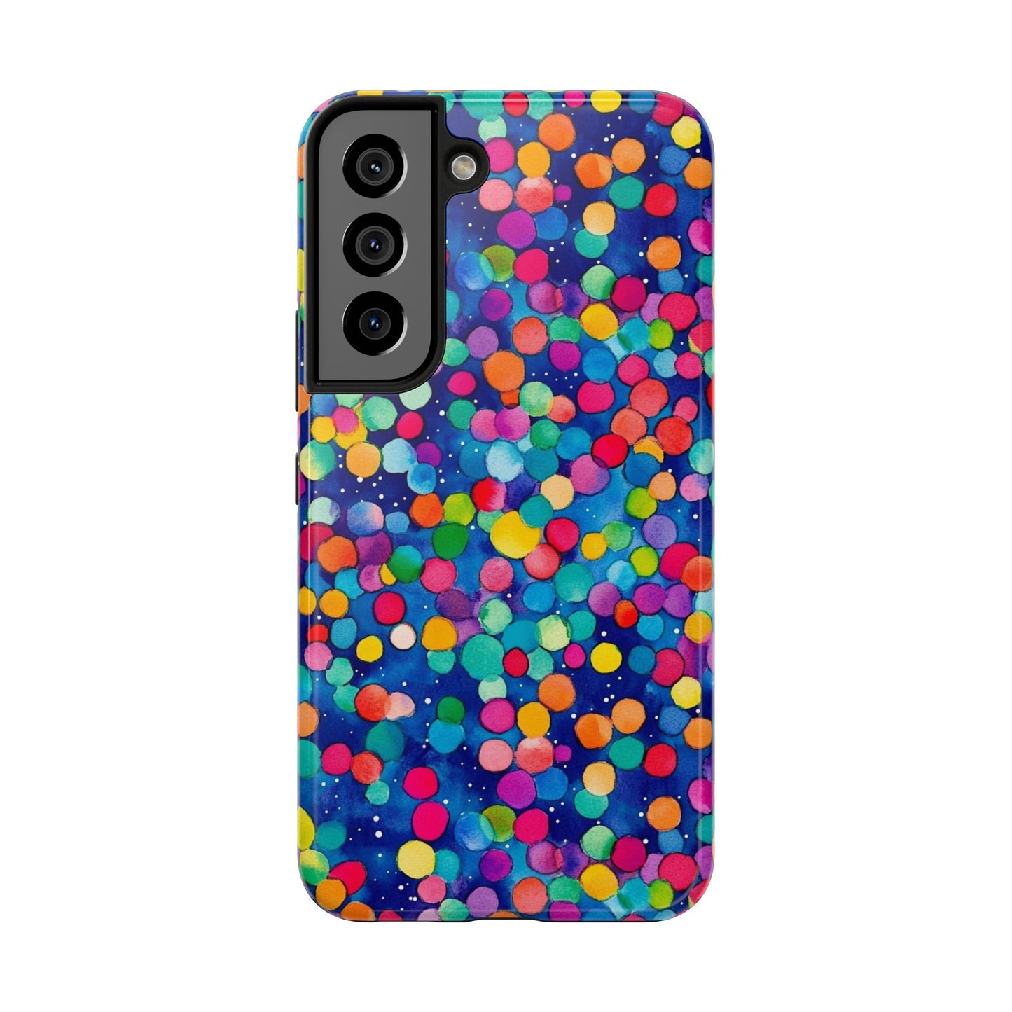 Trendy Spots | Colorful Blues Polka Dots Phone Case