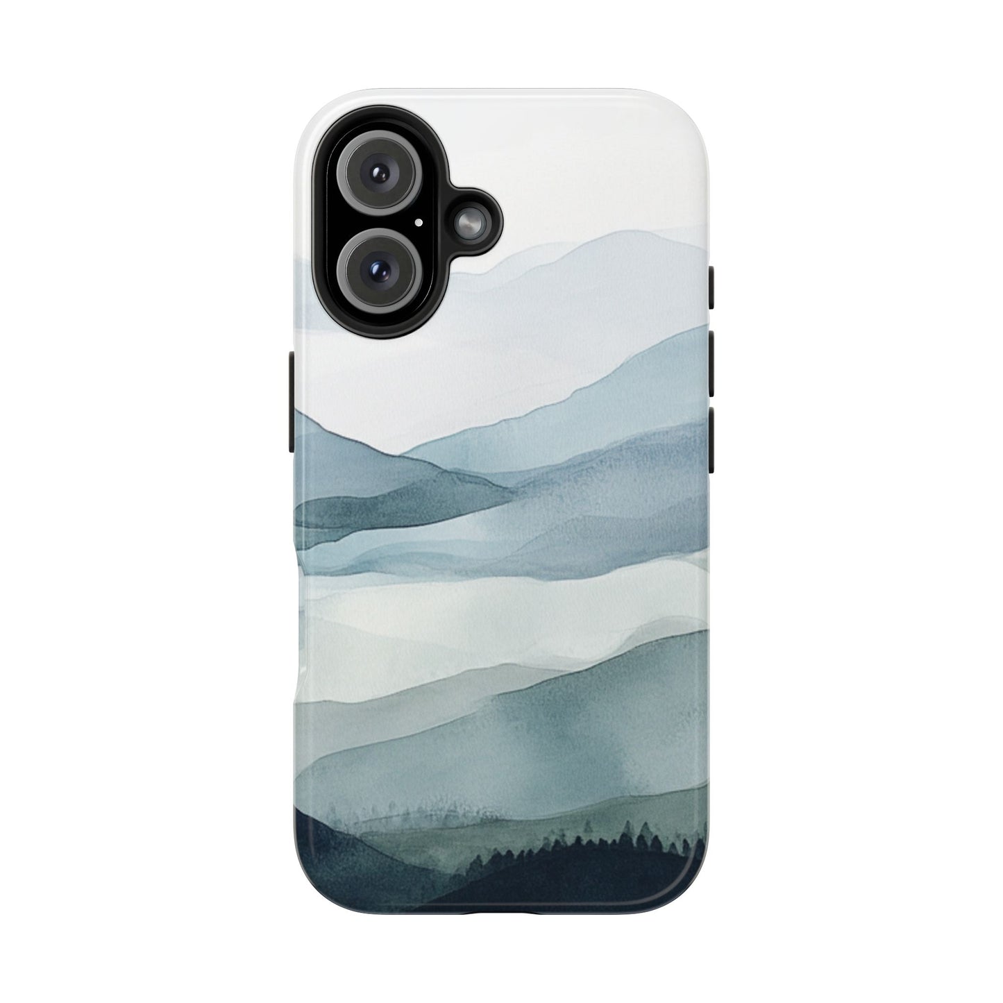 Majestic Mountains | Watercolor Mountain Scene Tough Phone Case