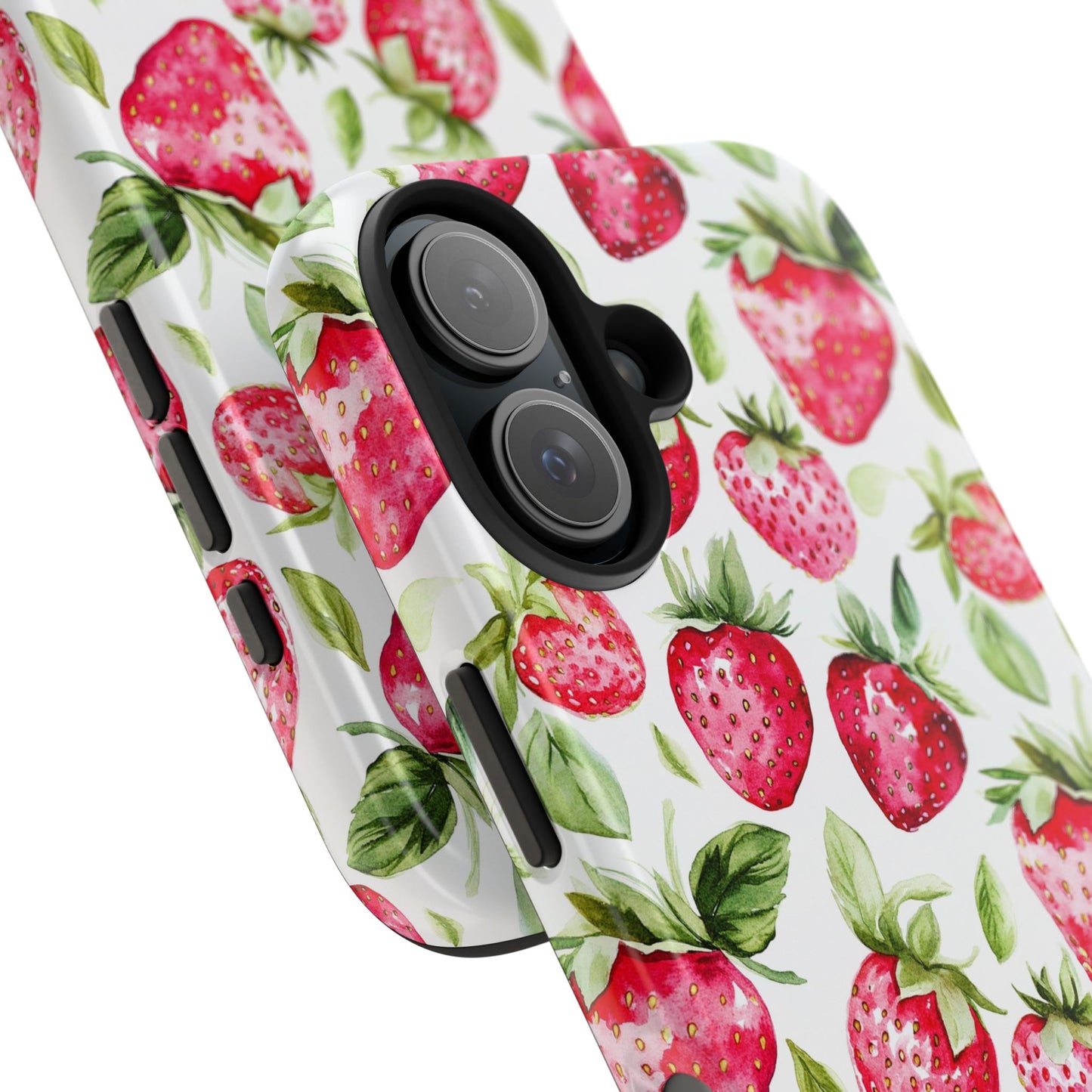 Nature Lover | Strawberry Watercolor Tough Phone Case