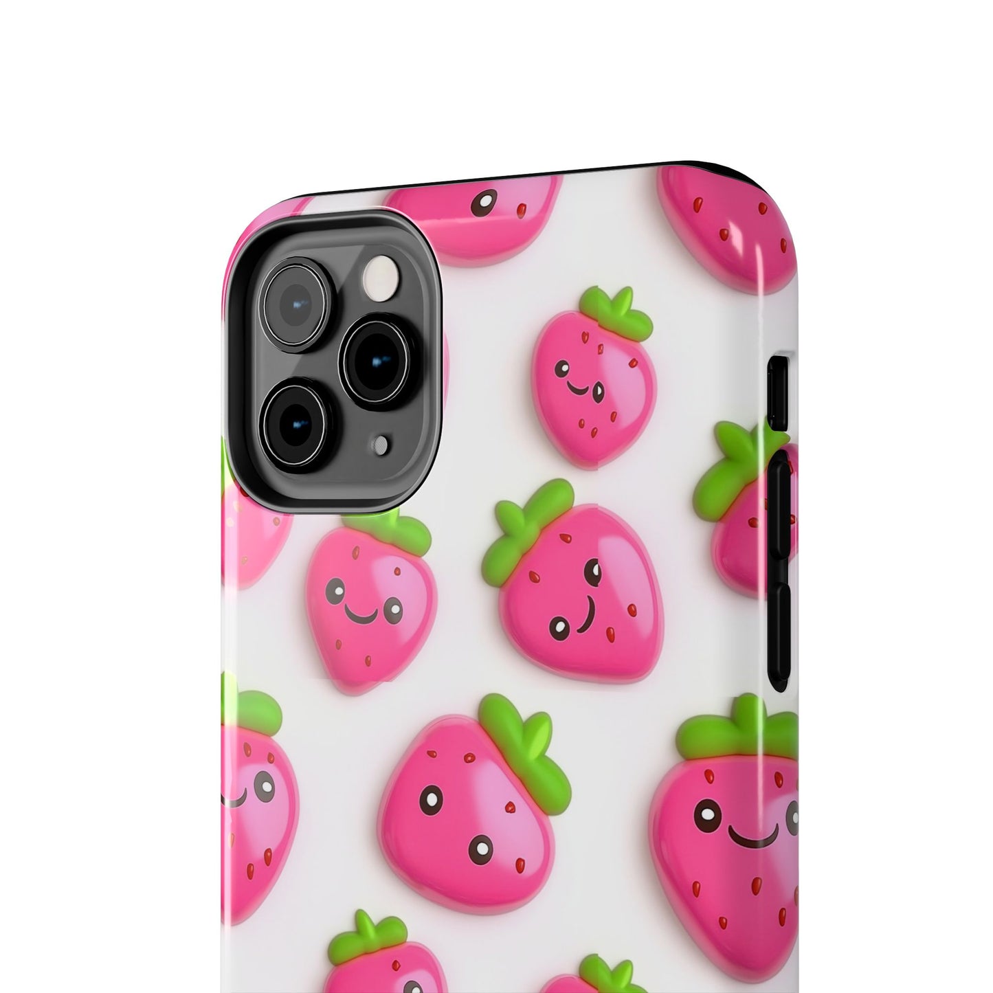 Quirky Chic | Smiling Strawberries Tough Phone Case