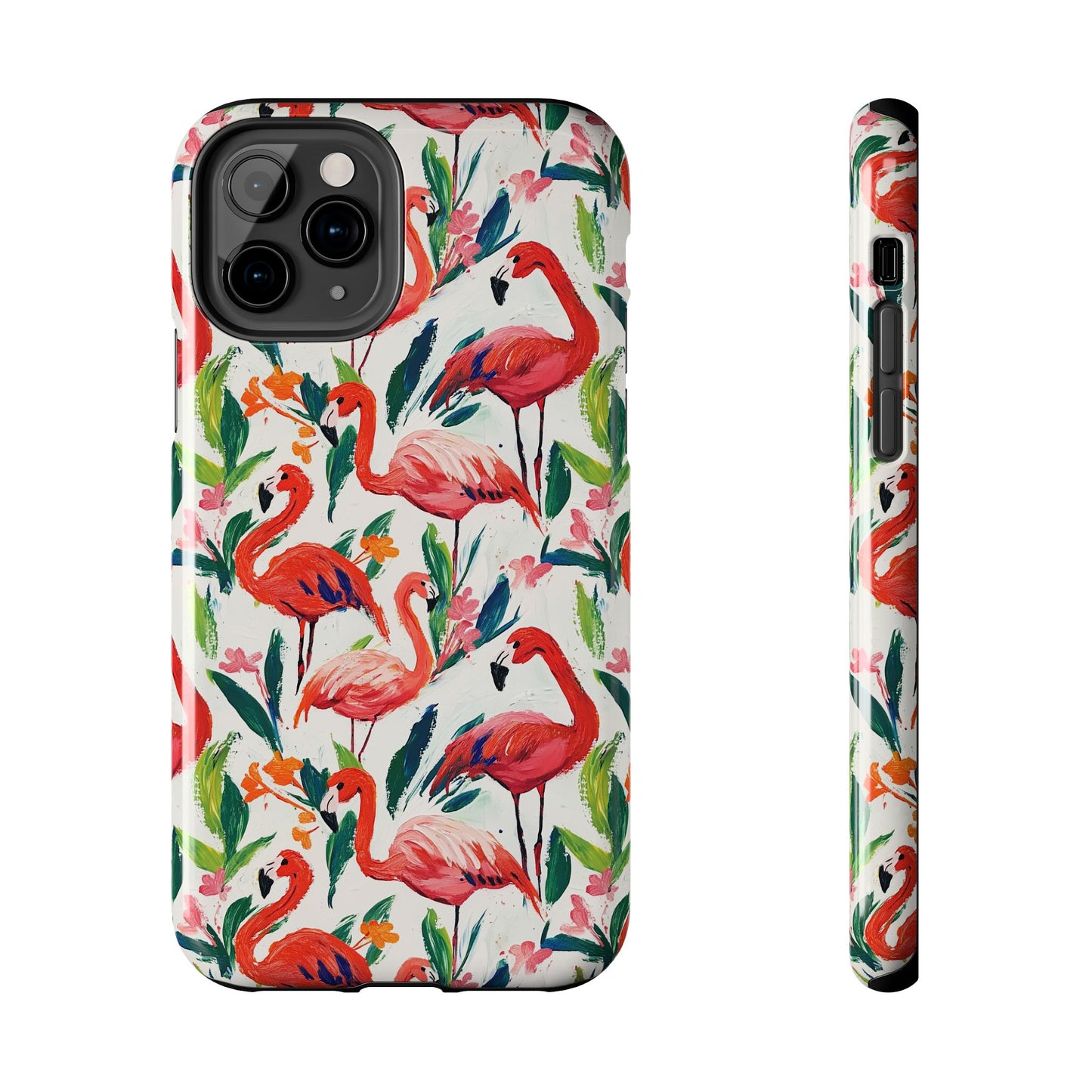 Animal Instinct | Flamingos Tough Phone Case