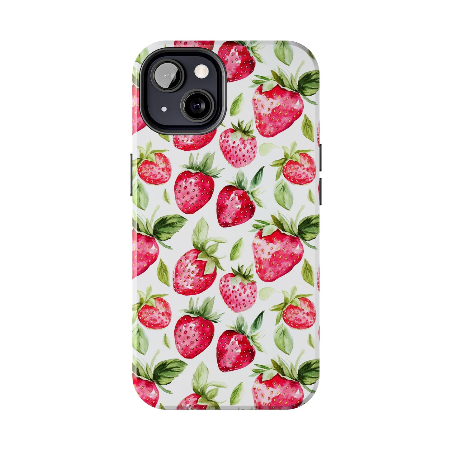 Nature Lover | Strawberry Watercolor Tough Phone Case