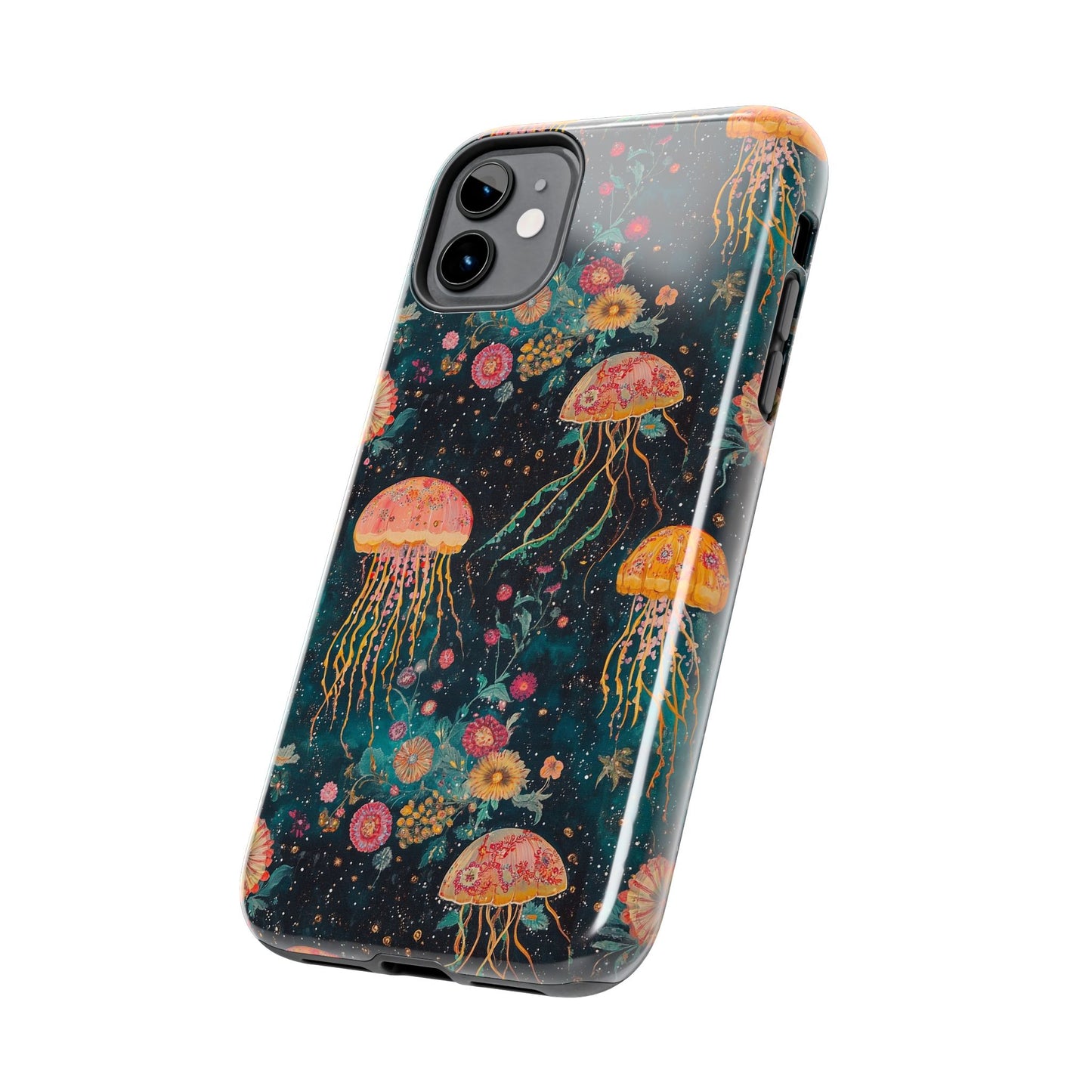 Under the Sea | Jellyfish Phone Cases, Floral Ocean Design, Sea Creature Protective Cover, Unique Tech Accessories, Underwater Theme Gifts, Tough Phone