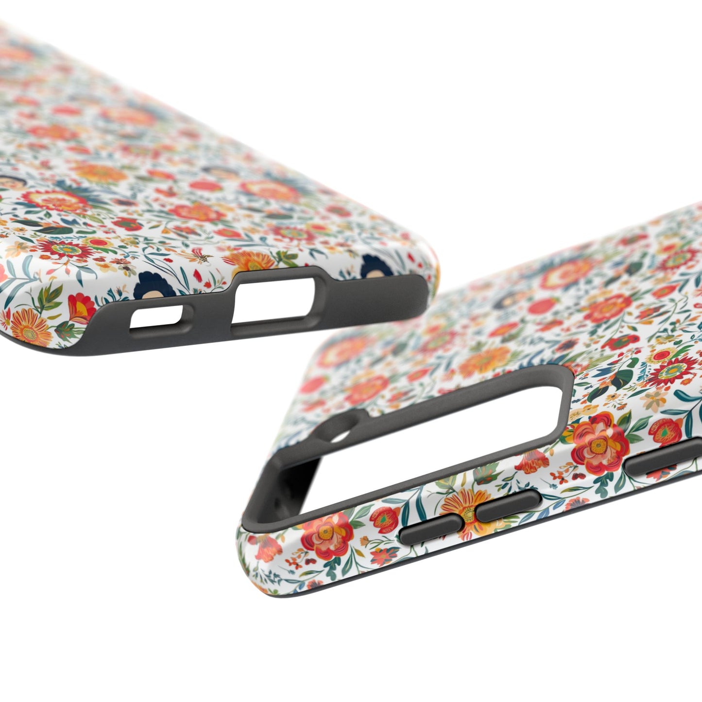 Frida Collection | Colorful Frida Kahlo Tough Phone Case for iPhone, Protective Case, Hard Shell Cover, Shockproof Case, Flower Pattern, Floral Design