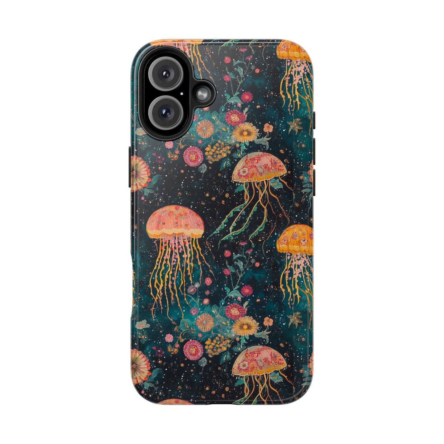 Under the Sea | Jellyfish Phone Cases, Floral Ocean Design, Sea Creature Protective Cover, Unique Tech Accessories, Underwater Theme Gifts, Tough Phone