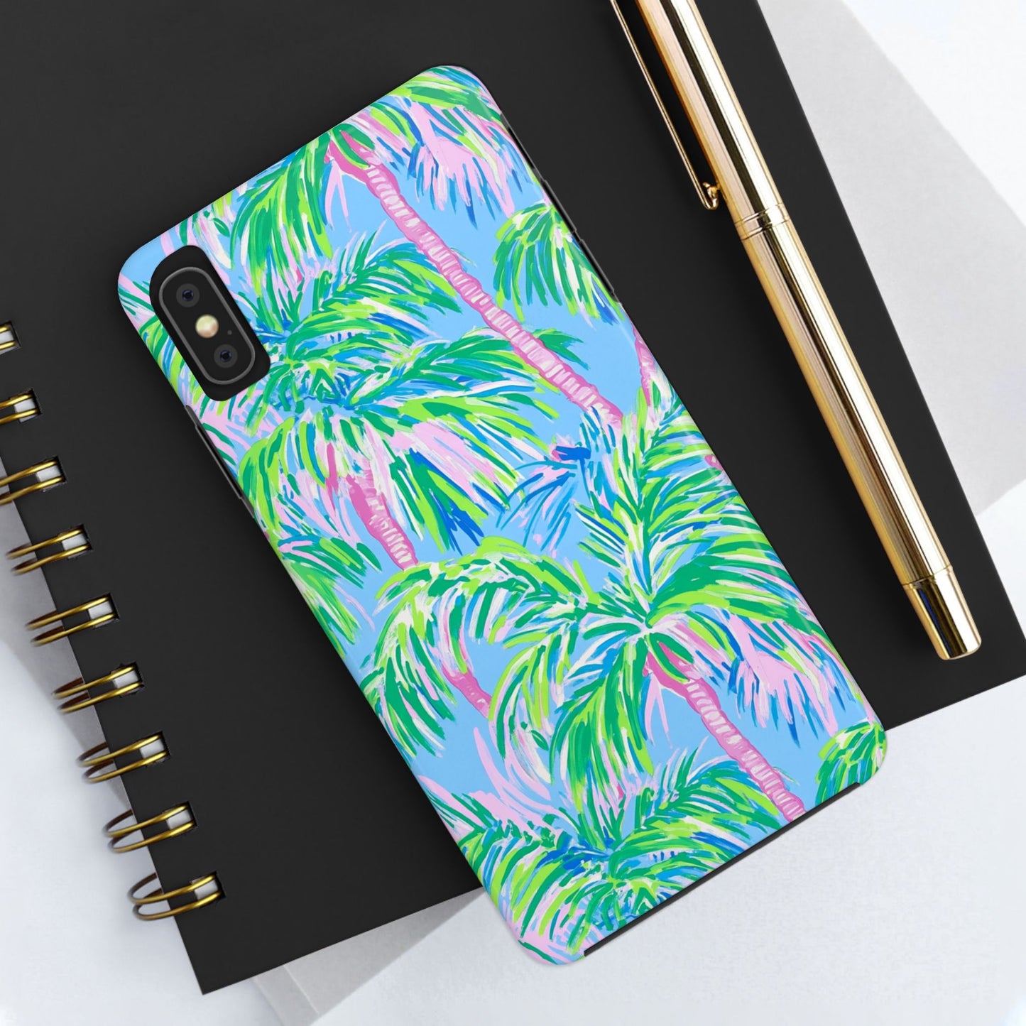 Nature Lover | Colorful Painted Palm Trees Phone Case