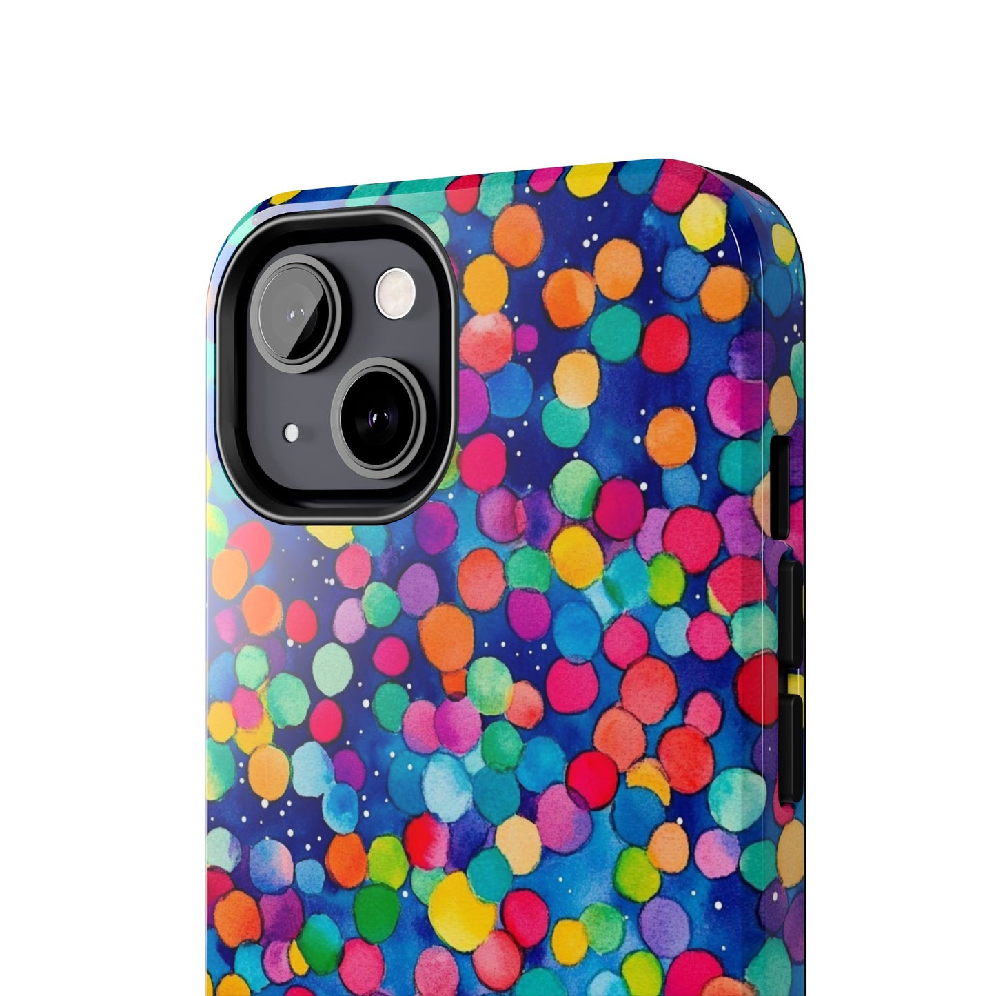 Trendy Spots | Colorful Blues Polka Dots Phone Case