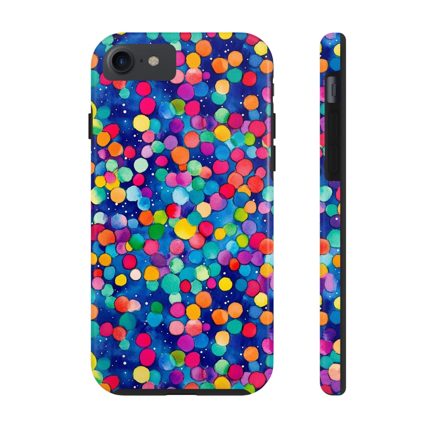 Trendy Spots | Colorful Blues Polka Dots Phone Case
