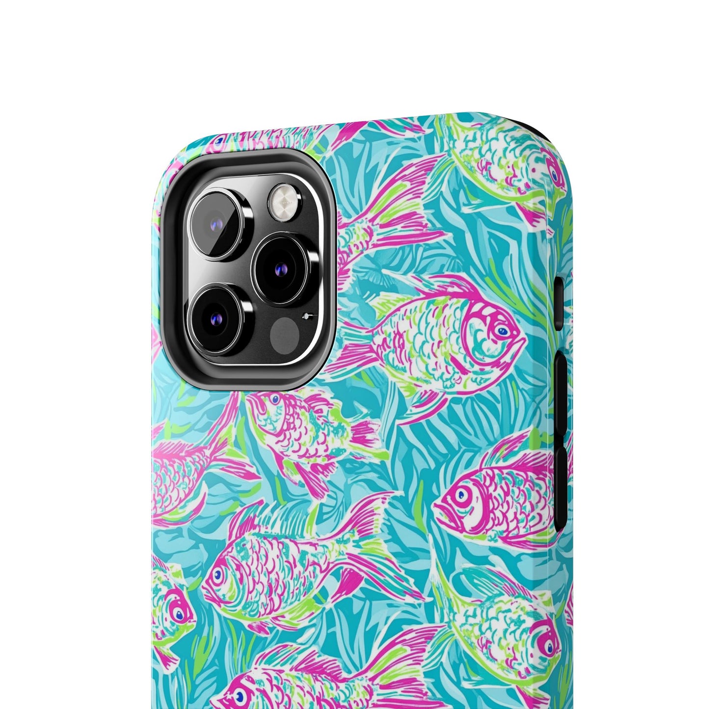 Under the Sea | Colorful Fish Design, Hot Pink Blue Green, Fishing Gifts, Ocean Lover, Marine Life Accessories, Protective Cover