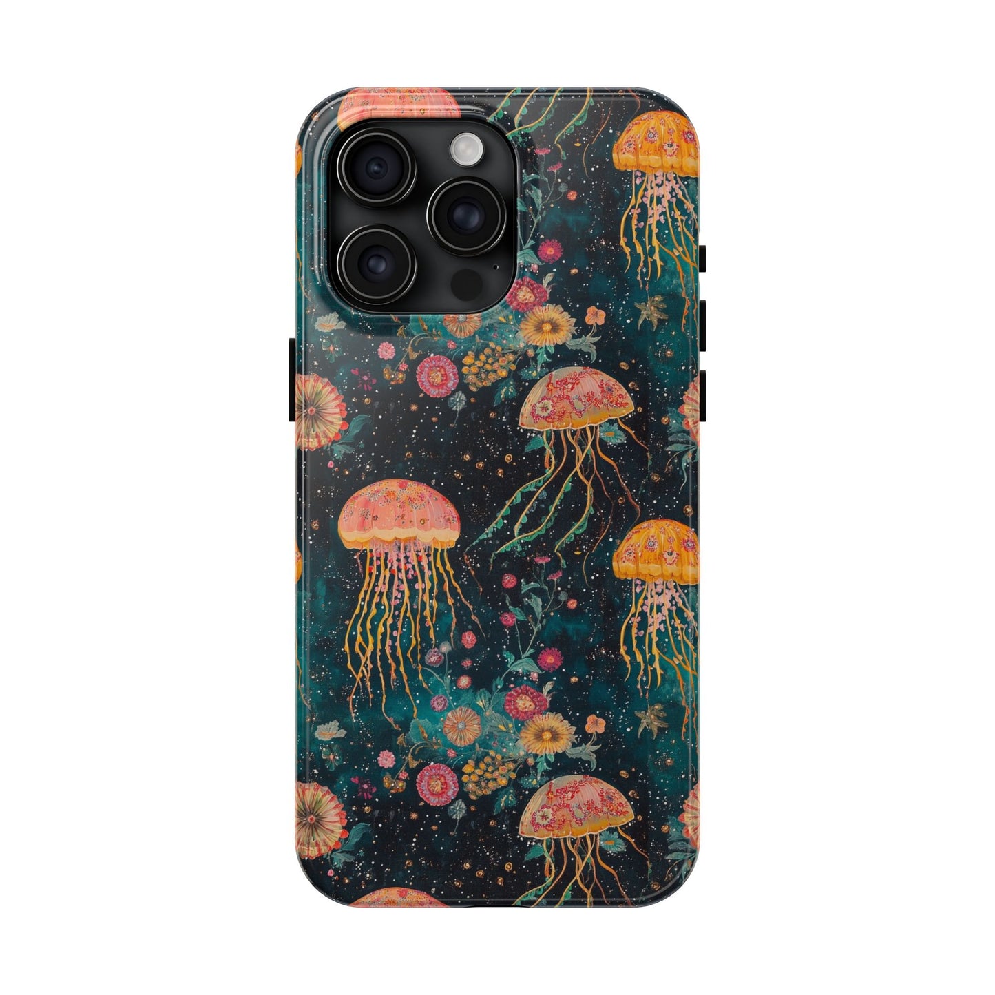 Under the Sea | Jellyfish Phone Cases, Floral Ocean Design, Sea Creature Protective Cover, Unique Tech Accessories, Underwater Theme Gifts, Tough Phone