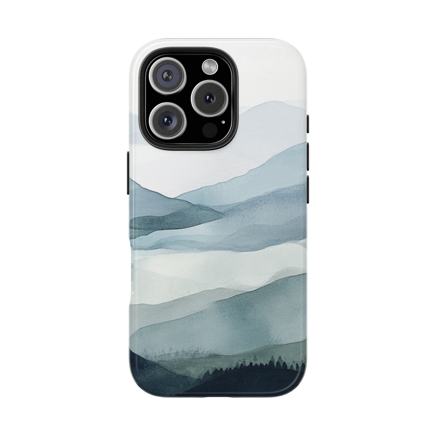 Majestic Mountains | Watercolor Mountain Scene Tough Phone Case