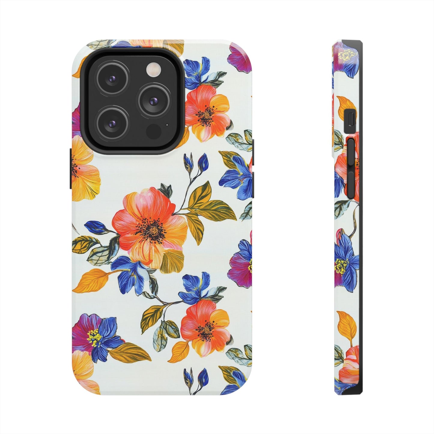 In Bloom | Colorful Florals Tough Phone Cases