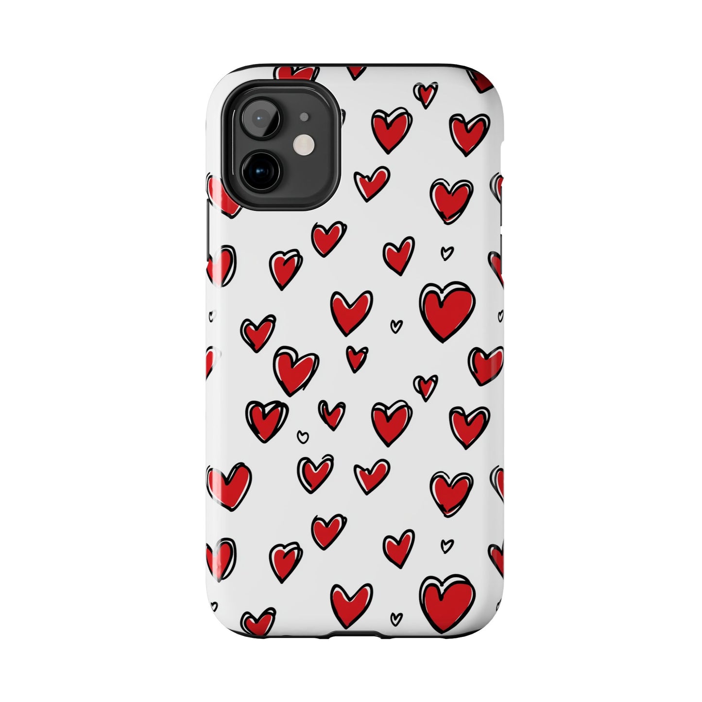 Love is in the Air | Red Hearts Tough Phone Case