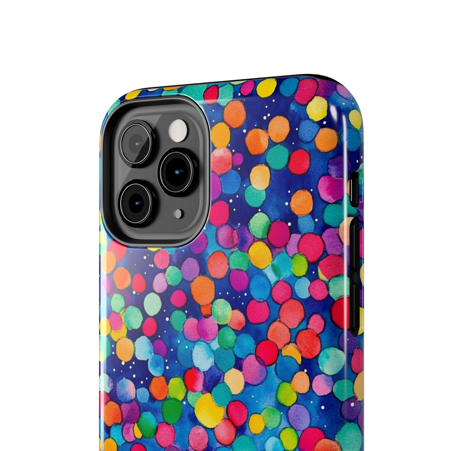 Trendy Spots | Colorful Blues Polka Dots Phone Case