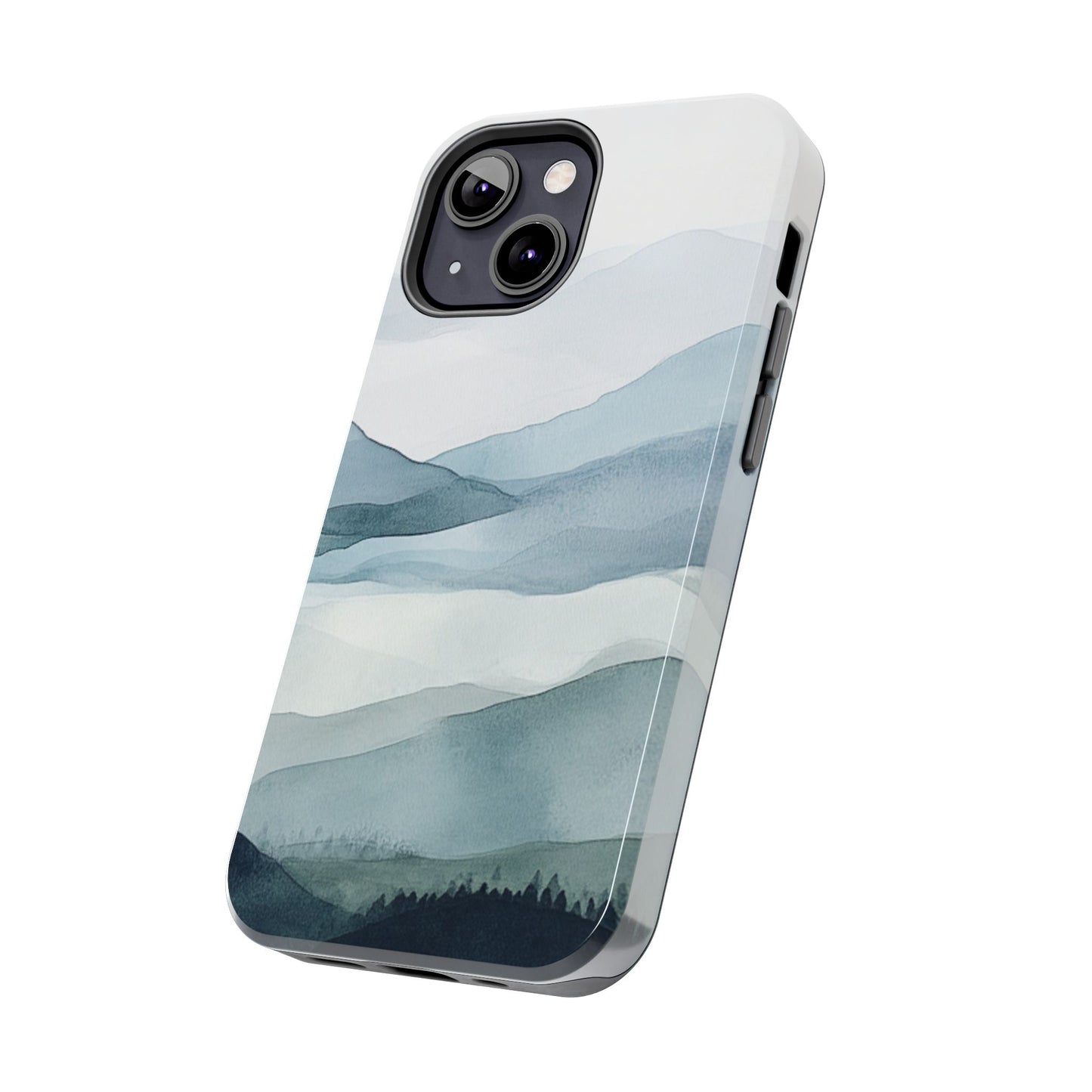 Majestic Mountains | Watercolor Mountain Scene Tough Phone Case