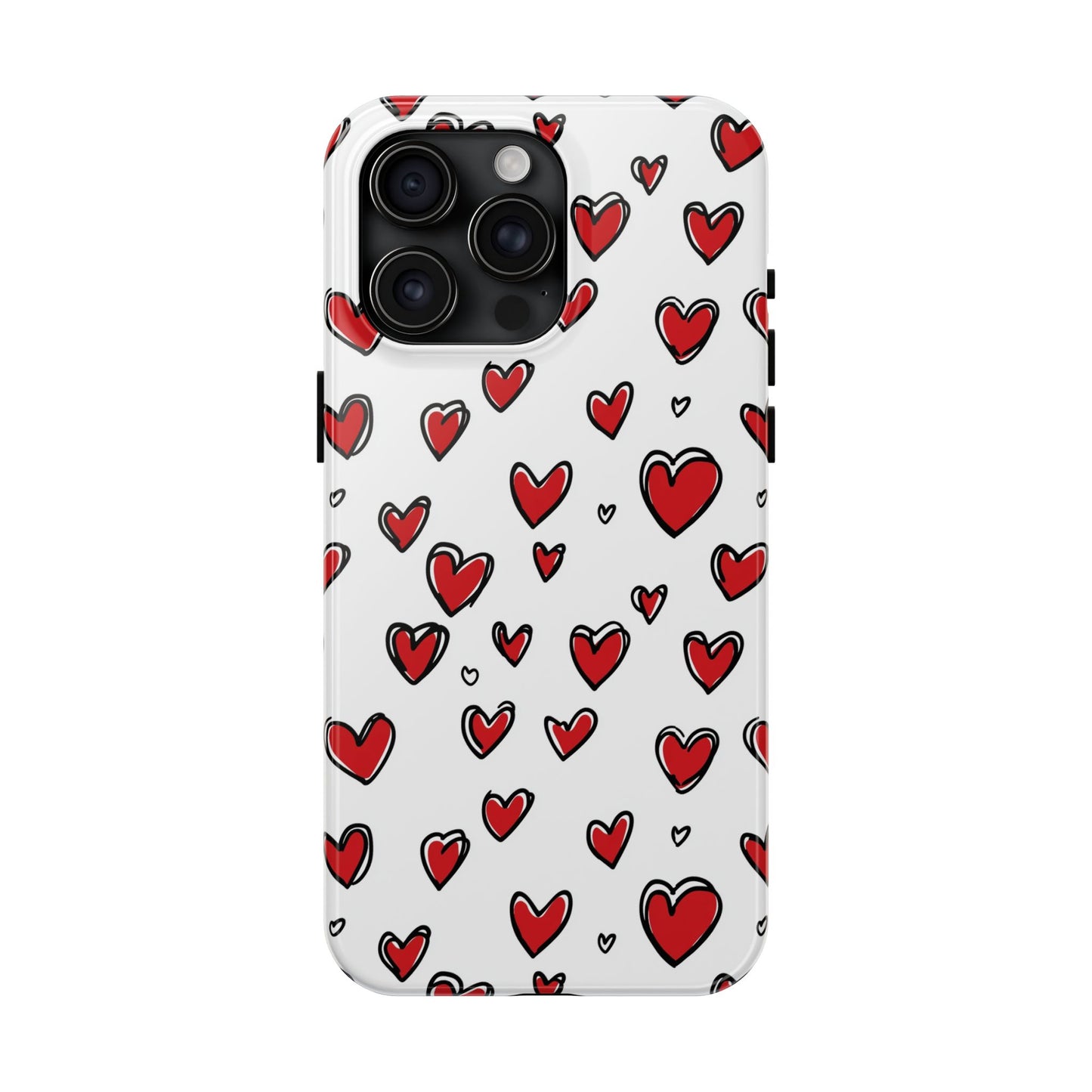 Love is in the Air | Red Hearts Tough Phone Case