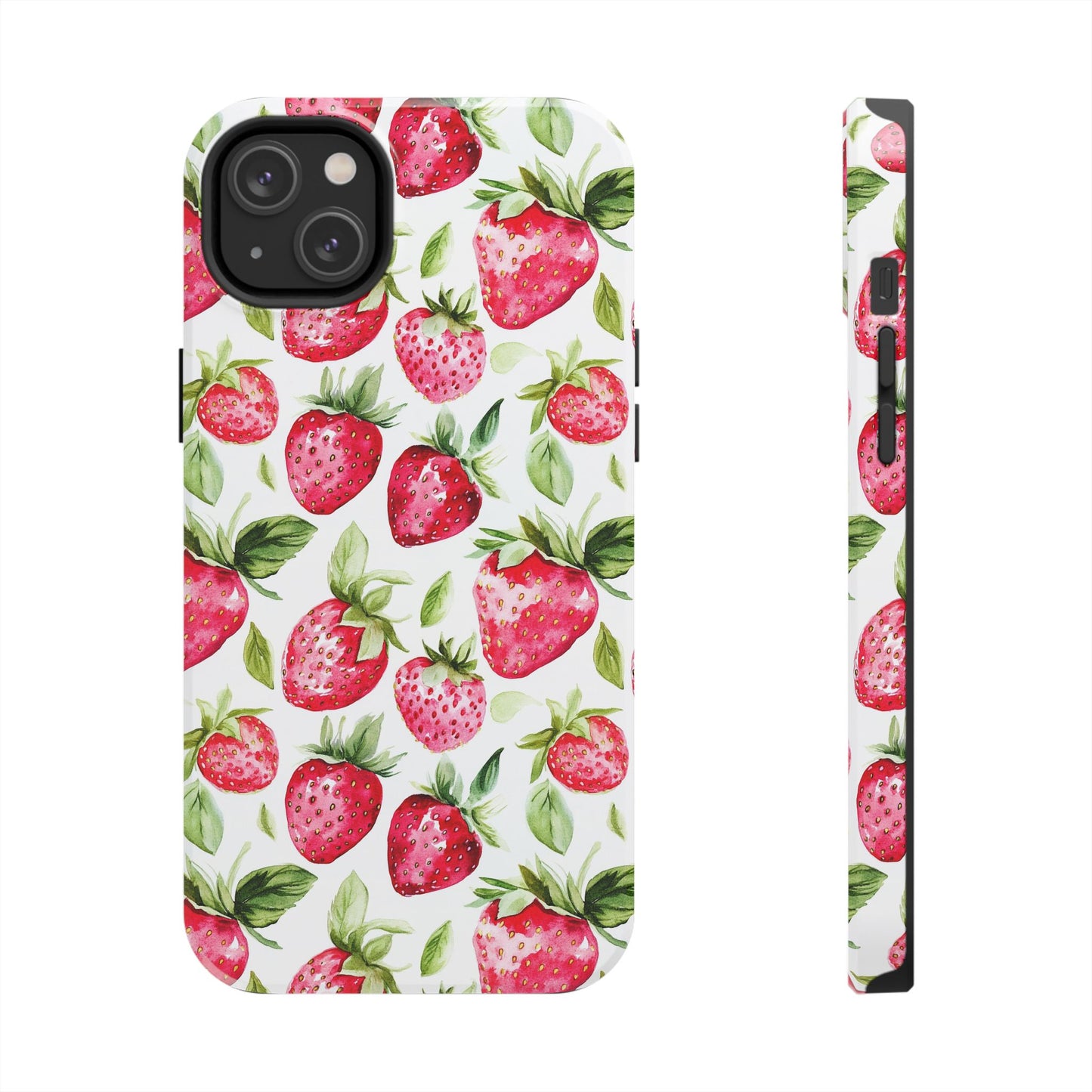 Nature Lover | Strawberry Watercolor Tough Phone Case