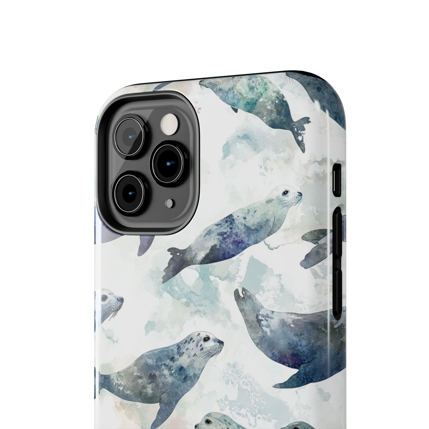 Animal Instinct | Watercolor Leopard Seals